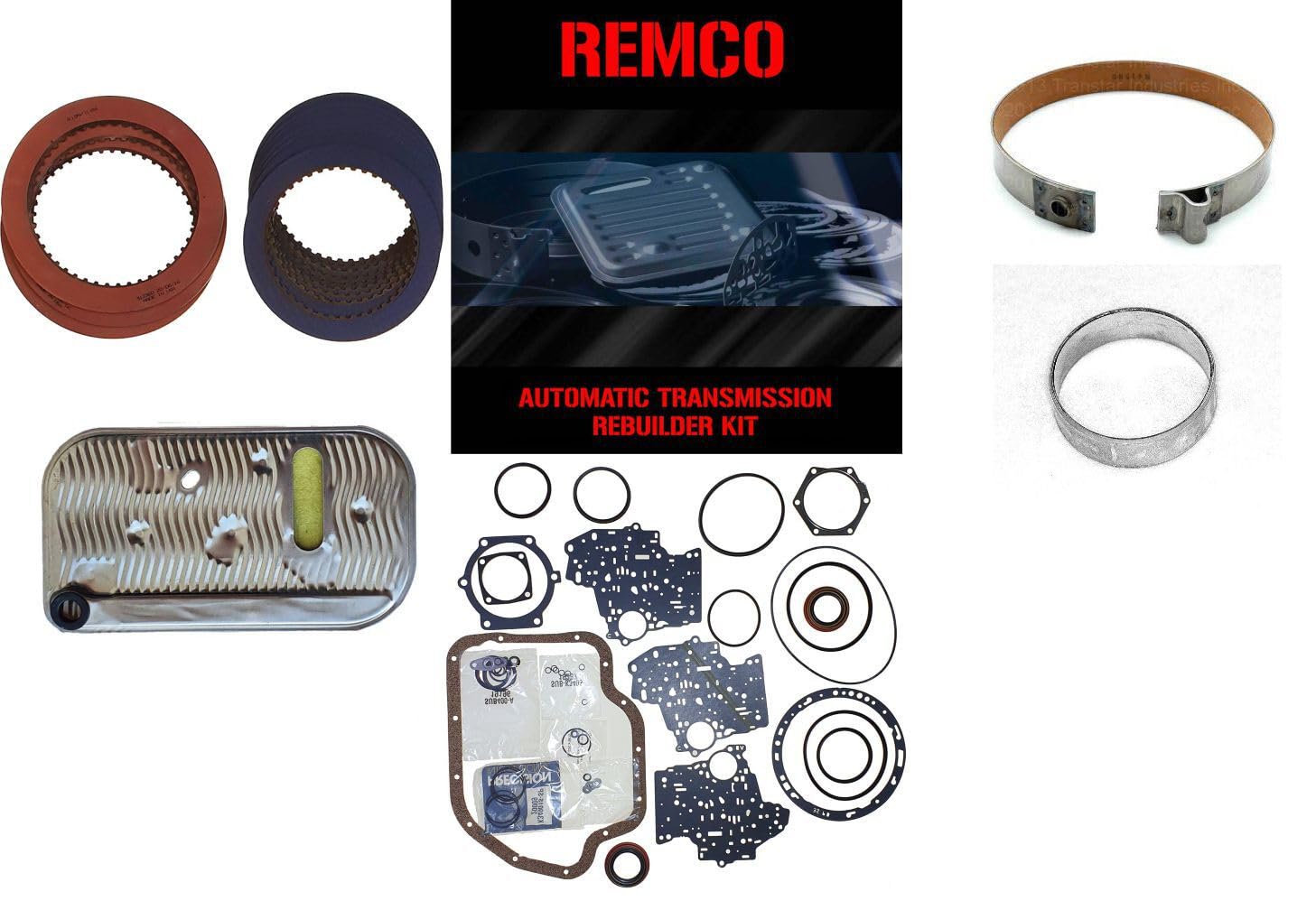 TH400 (65-UP) Transmission Rebuild Kit with Overhaul Kit - Includes Clutches, Front Band, Pump Bushing & Filter | Compatible with GM, Chevy & Classic Cars | Perfect for Transmission Repair & Restoration Projects