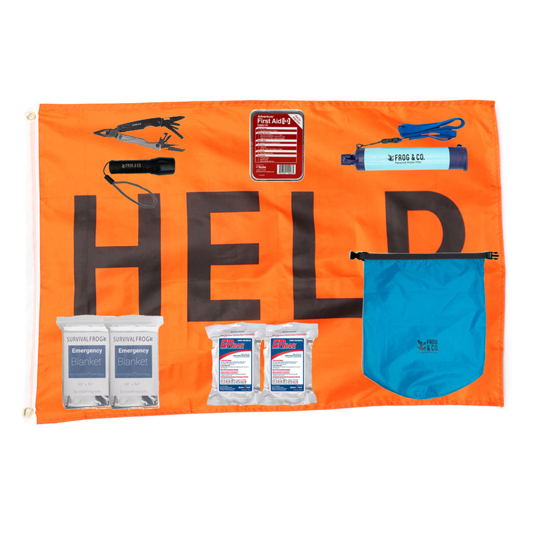 Basic Hurricane Kit - Emergency Survival Supplies for Storms & Natural Disasters | First Aid, Food, Water & Safety Essentials for Home, Car & Travel