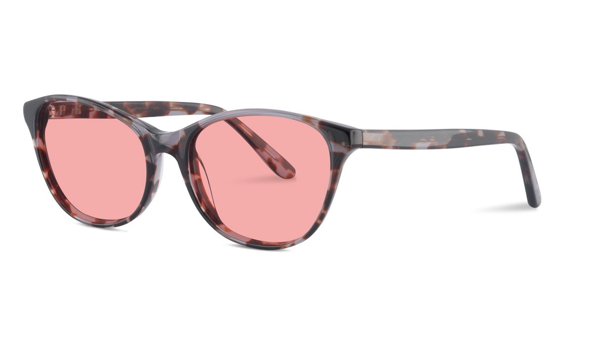 TheraSpecs Audrey Glasses for Light Sensitivity & Migraine Relief - FL-41 Tinted Lenses, Blue Light Blocking, Computer & Outdoor Use (Bundle) - Perfect for Office Work, Screen Time, and Bright Environments