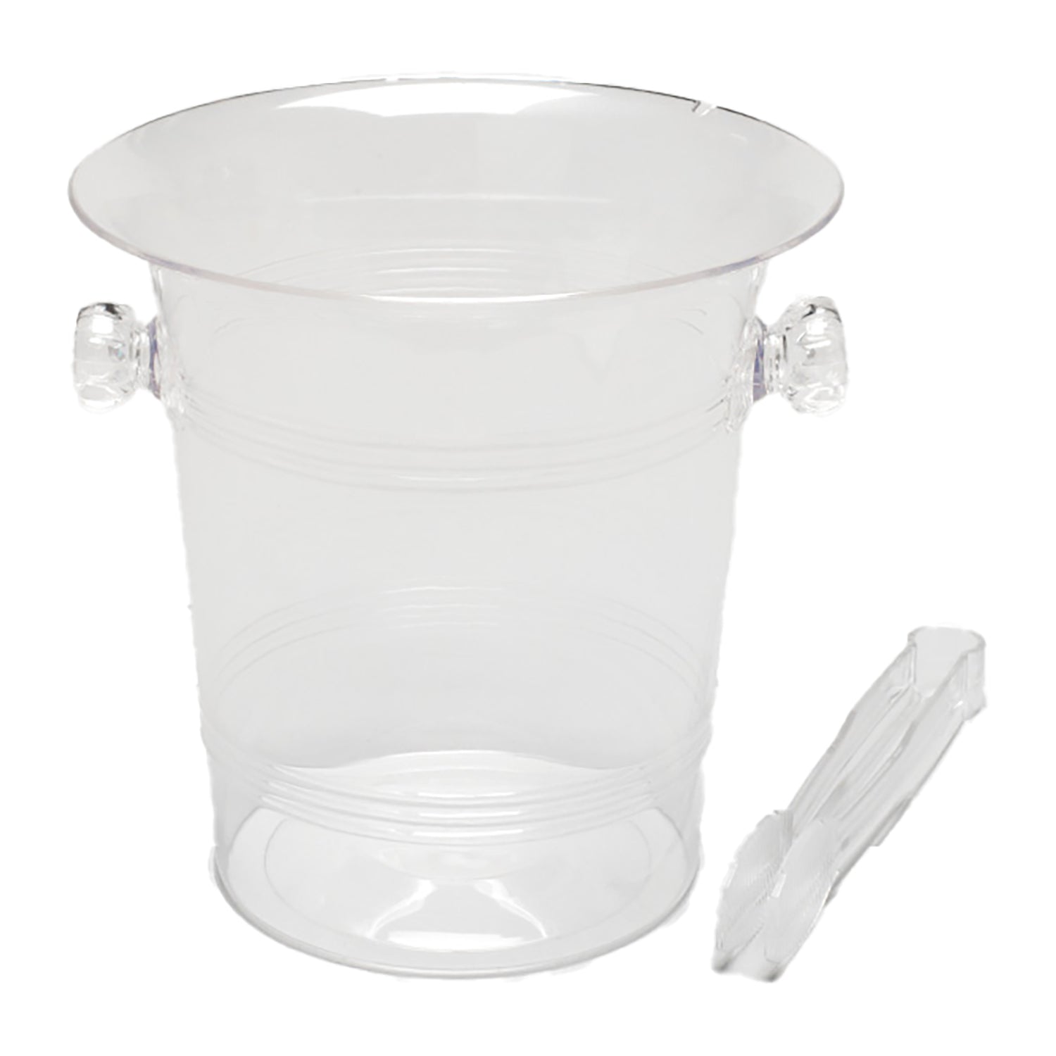 1 Gallon Plastic Ice Bucket for Parties, Picnics & Outdoor Events - Durable & Portable Cooler for Drinks & Beverages