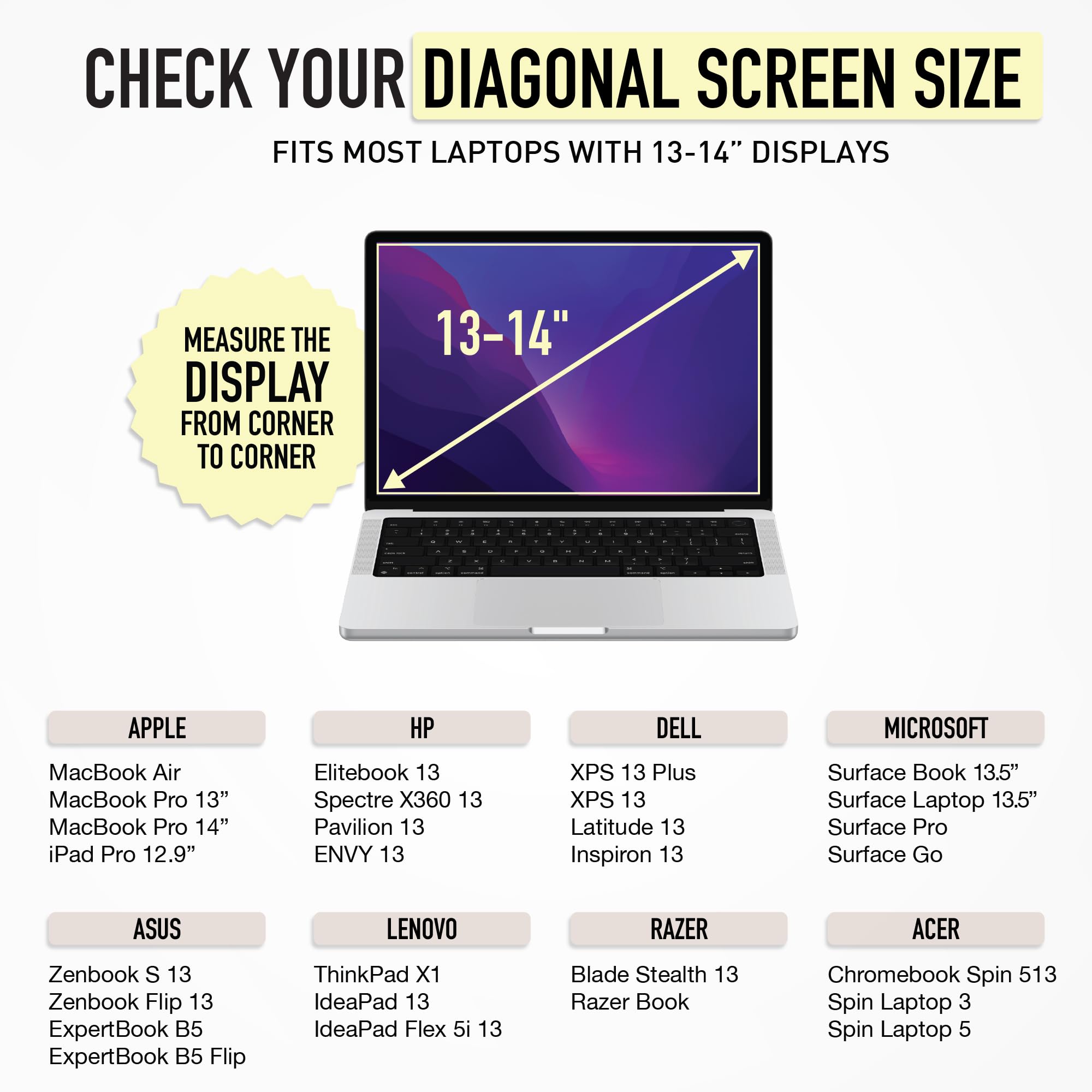 Vandel Original Puffy Laptop Sleeve 13-14 Inch - Protective MacBook Pro 14 & Air 13 Cover, iPad Pro 12.9 Case | Perfect Christmas Gift for Women & College Students | Ideal for School, Work & Travel