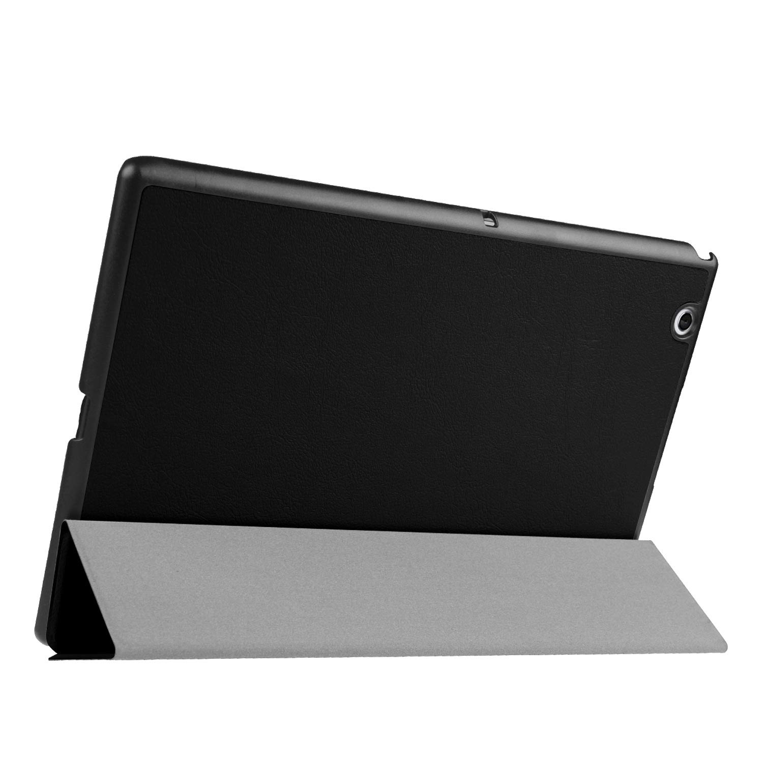 Sony Xperia Z4 Tablet Case - Full Body Protection Flip Leather Cover with Bumper, Tablet Holder & Shell Protector (Black) - Perfect for Work, Travel & Daily Use