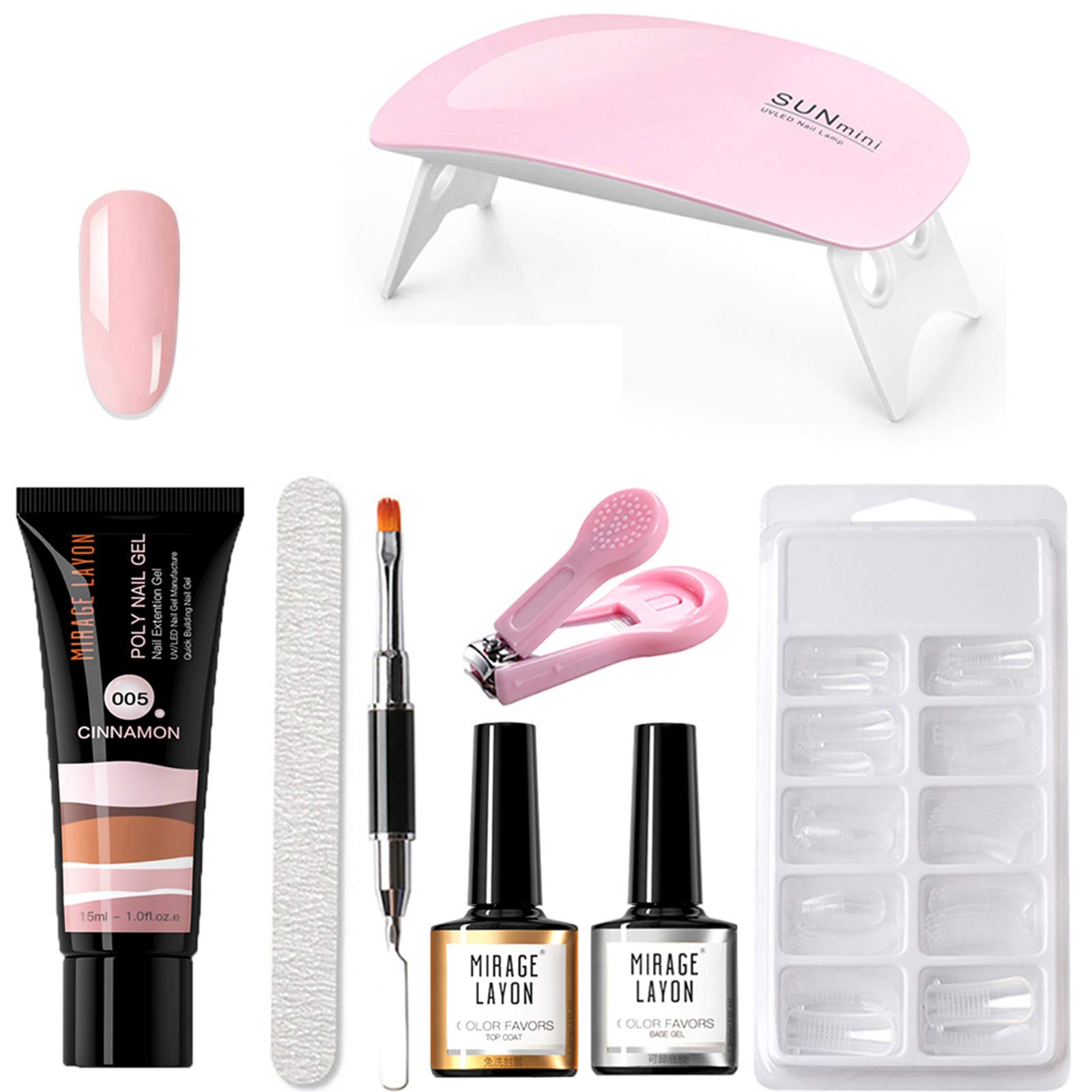 Owlike Professional 48W LED Nail Lamp UV Gel Nail Dryer with 6 Timer Settings - Complete Manicure Kit with Base Coat, Top Coat & Nail Files for Salon-Quality DIY Gel Nails at Home | Perfect for Gel Polish, Nail Art & Manicures | Great Gift for Women & Bridesmaids | Fast Drying for French Tips, Acrylics & Gel Extensions | Ideal for Home Use, Travel, Salons & Spa Days | Self-Care Essential for Bridal Showers, Girls' Night & Relaxation Time