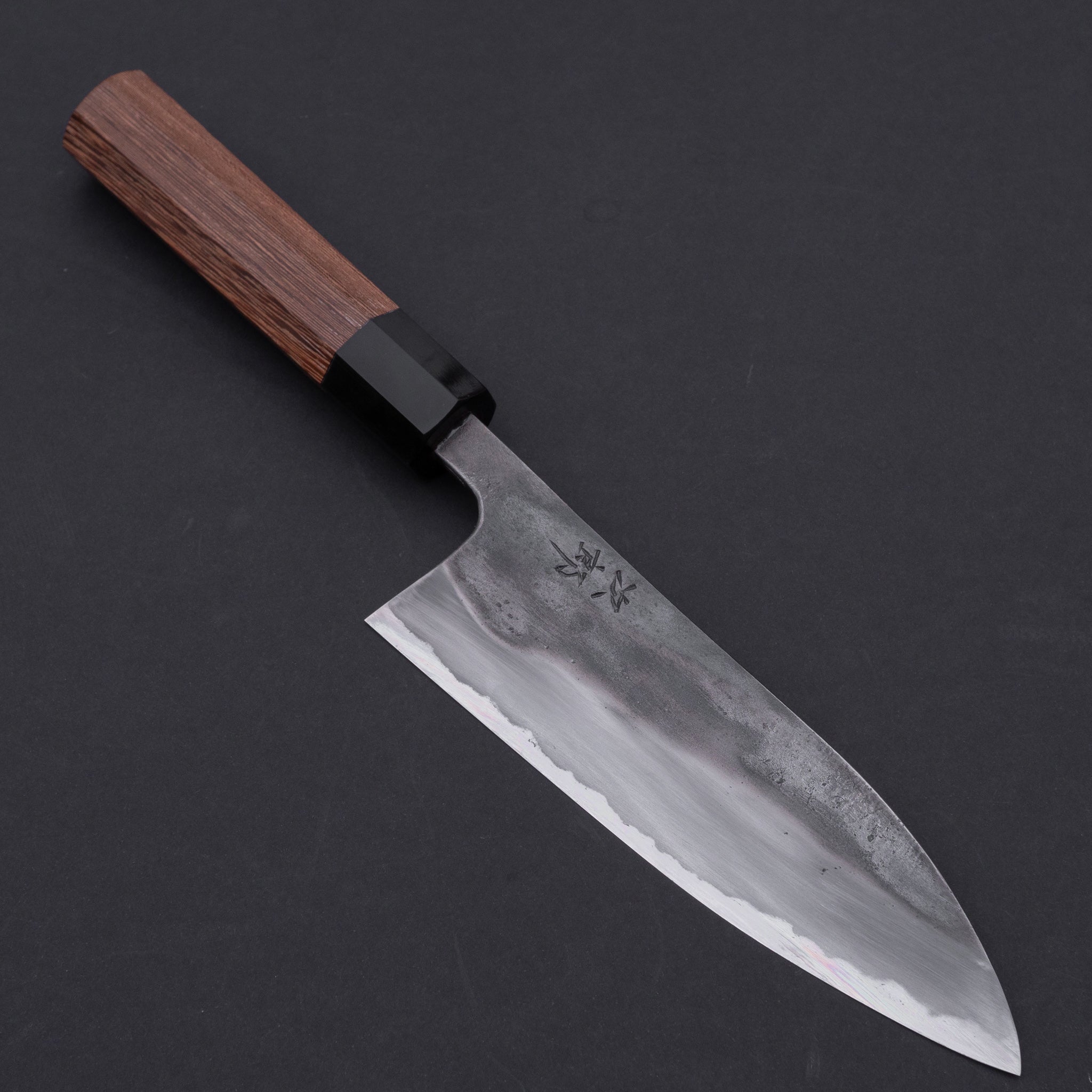 Jiro Tsuchime Wa Santoku 165mm Japanese Chef Knife with Taihei Tagayasan Handle - Perfect for Slicing, Dicing & Chopping Vegetables, Meat & Fish in Professional & Home Kitchens