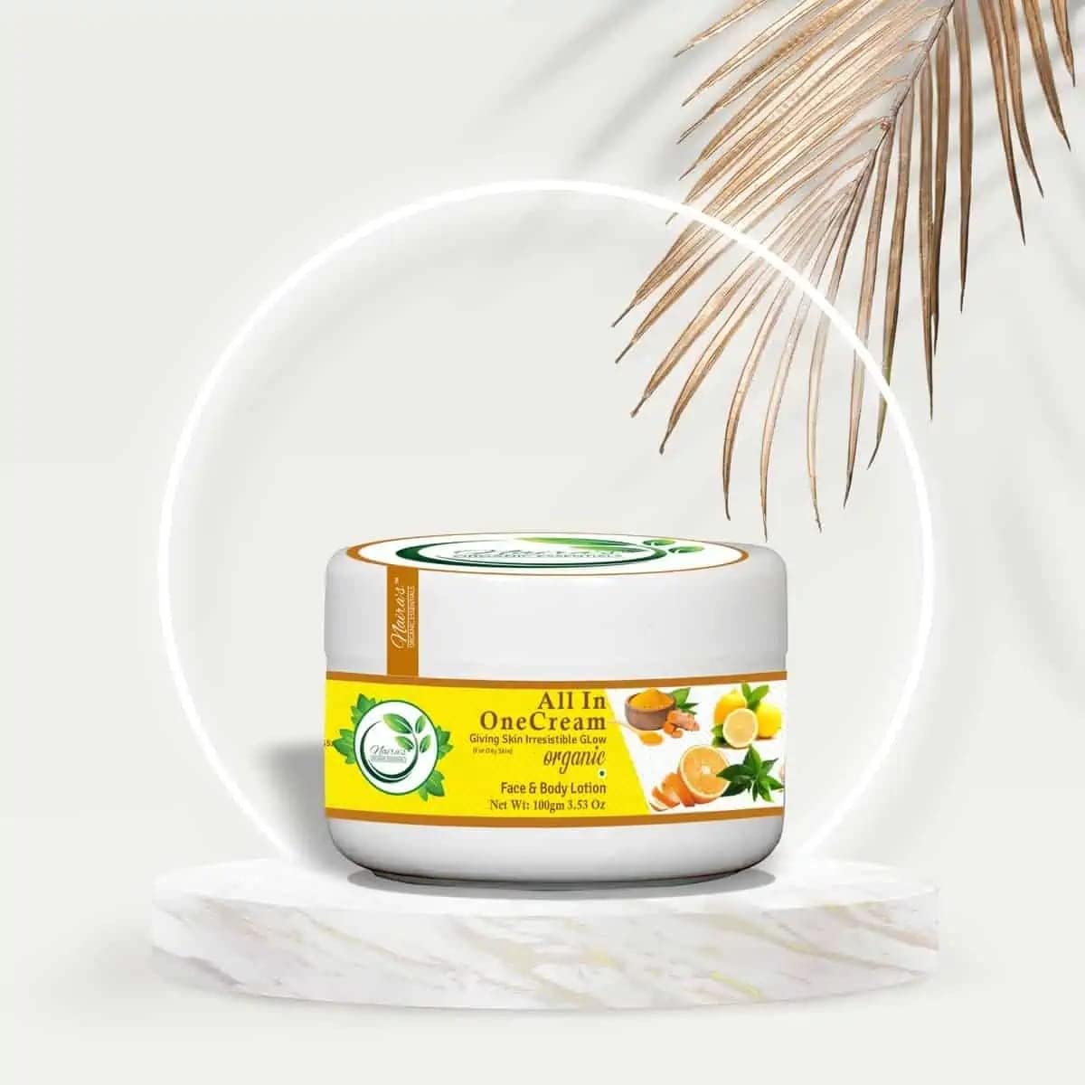 Naira's Organic Essentials Tea Tree Oil & Glycerin Moisturizing Cream for Oily Skin - 100g All-in-One Face Cream | Perfect for Daily Skincare Routine & Acne-Prone Skin