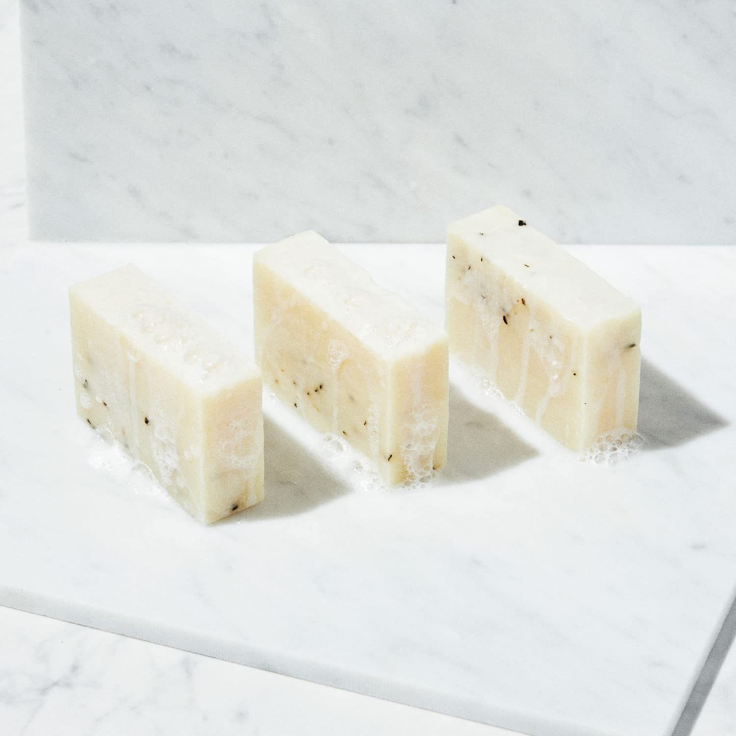 Brickell Men's Mint Soap Scrub Bar - 3 Pack Natural Organic Exfoliating Bar Soap with Tea Tree Oil, Coconut & Peppermint Leaf - 5oz Each - Perfect for Men's Skincare & Post-Workout Refreshment