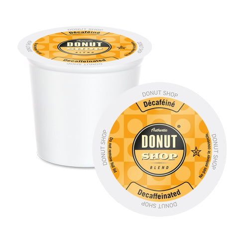 Donut Shop Decaf Medium Roast Single Serve Coffee Pods - 24 Count Pack | Perfect for Office, Home & Keurig Brewers