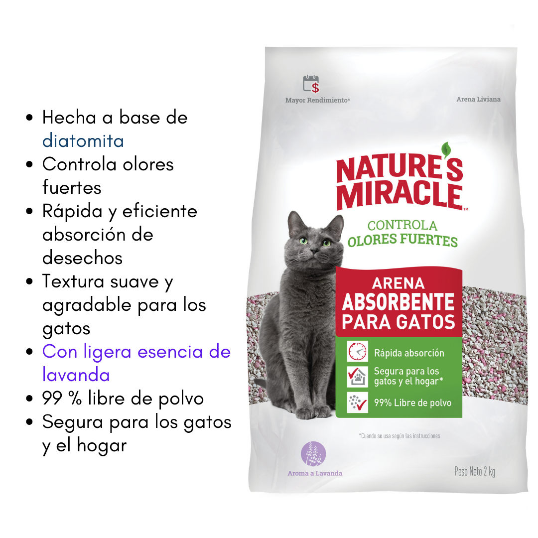 Nature’s Miracle® Lavender Scented Cat Litter Box Deodorizer - Strong Odor Control Absorbent Pads for Cats | Perfect for Multi-Cat Homes & Small Spaces