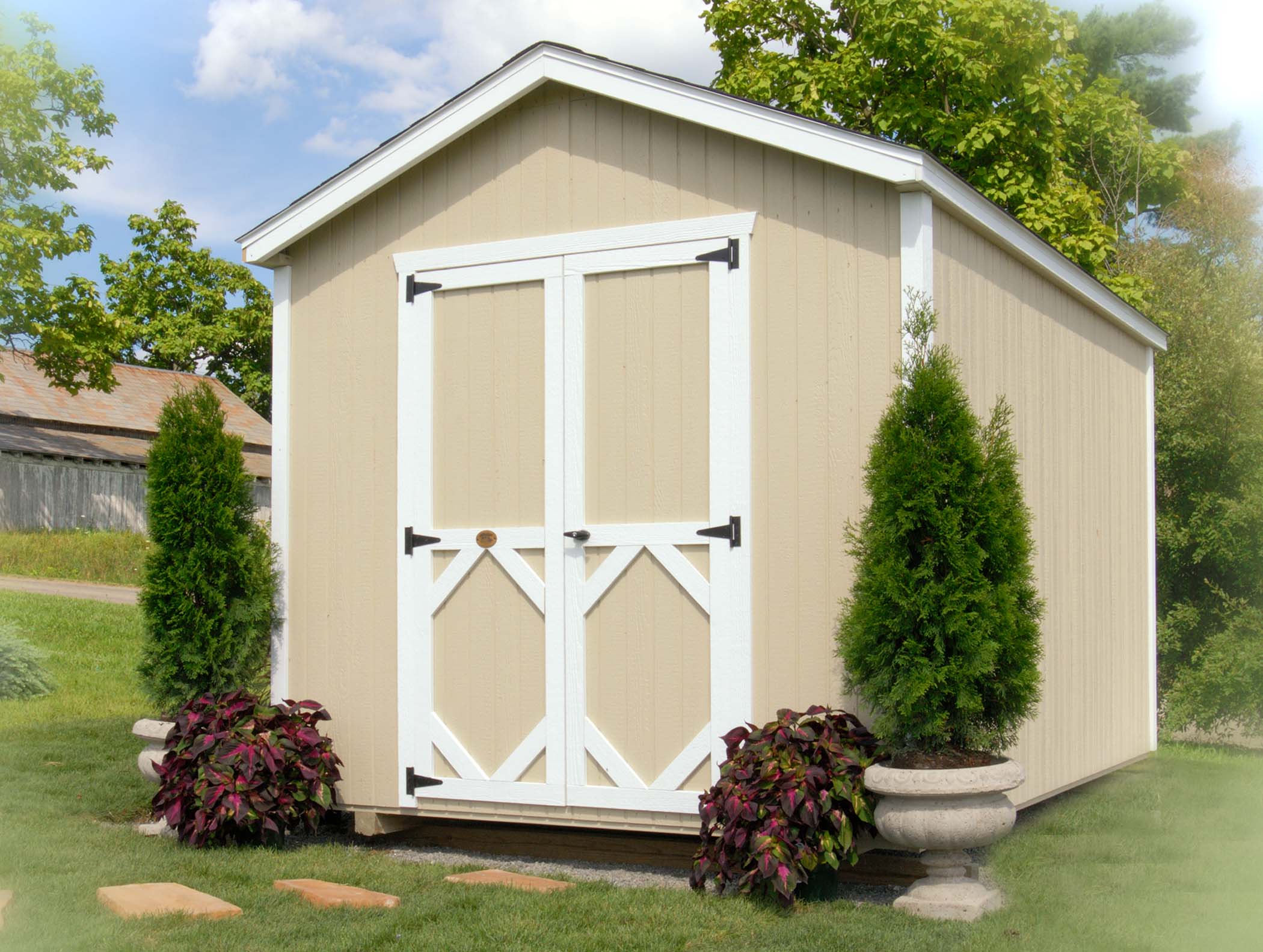 Classic Gable Shed Panelized Kit - Easy DIY Storage Shed for Backyard, Garden & Outdoor Organization