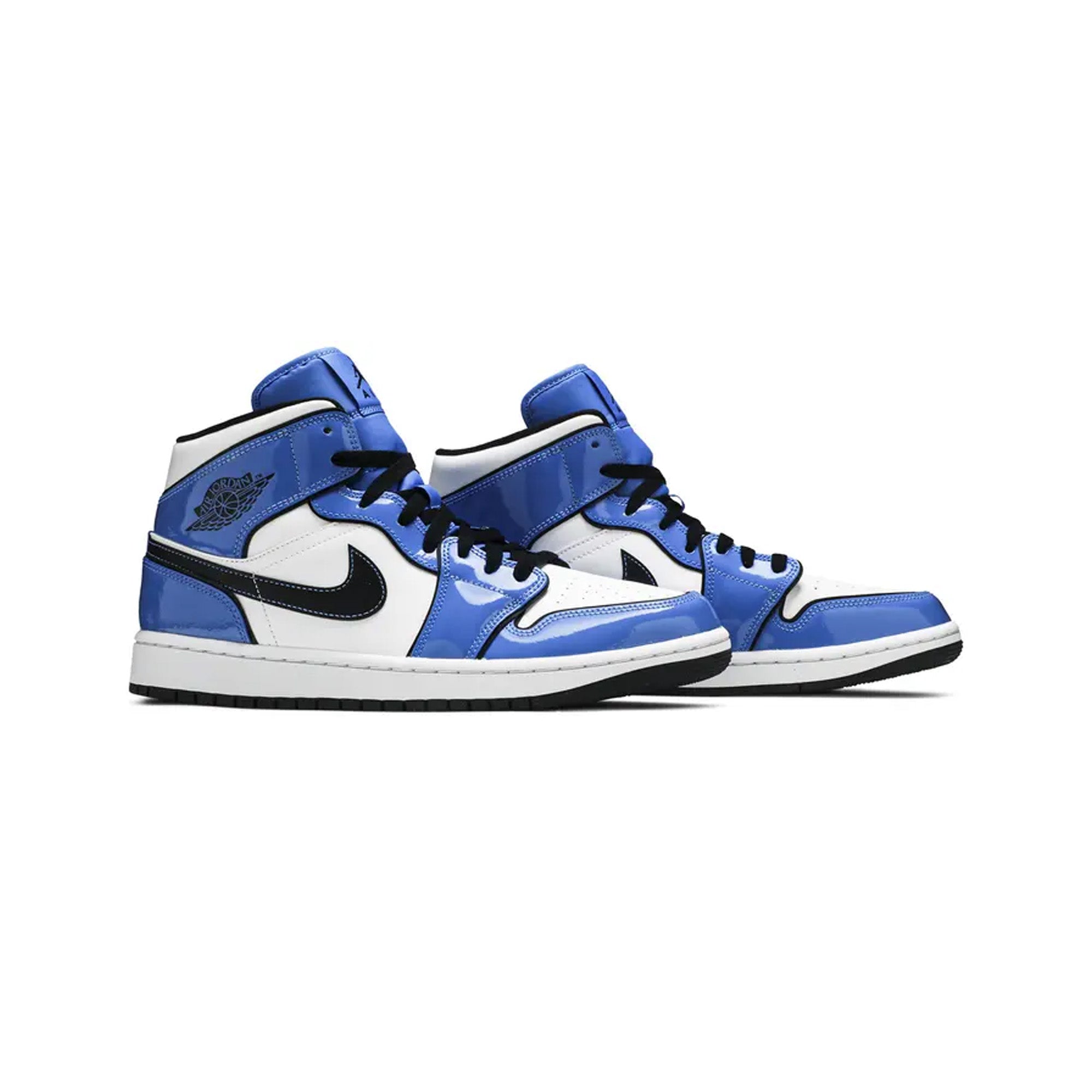 Air Jordan 1 Mid 'Signal Blue' Men's Basketball Shoes - Stylish Sneakers for Casual Wear, Street Fashion & Sports Performance