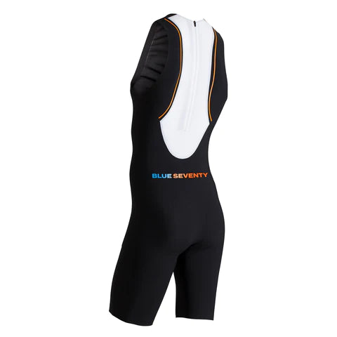 BLUE70 Men's PZ2TX Swimskin - Black Performance Swimwear for Competitive Swimming & Triathlon Training