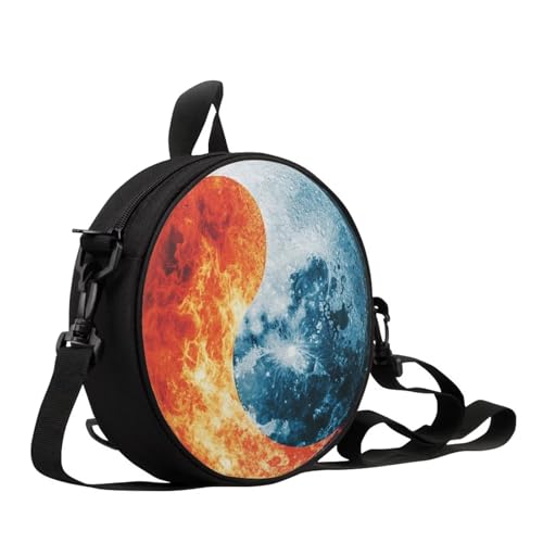 Red-chinese Yin Yang Print