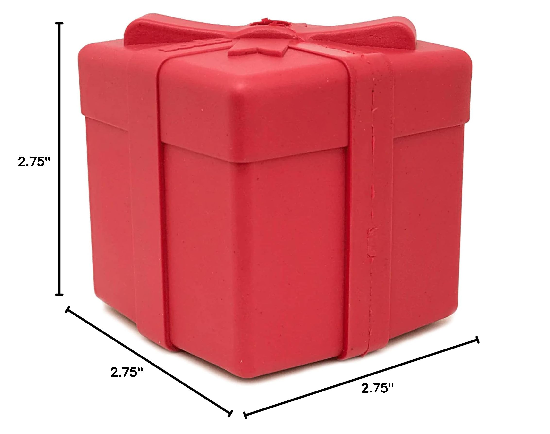 SodaPup Gift Box – Durable Dog Treat Dispenser & Chew Toy | Non-Toxic Natural Rubber | Made in USA | Mental Stimulation & Anxiety Relief for Dogs | Perfect for Training, Playtime & Travel