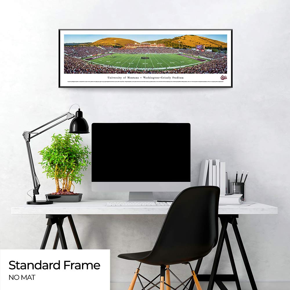 Montana Football Poster - Blakeway Panoramas College Sports Wall Art for Game Room, Dorm & Office Decor