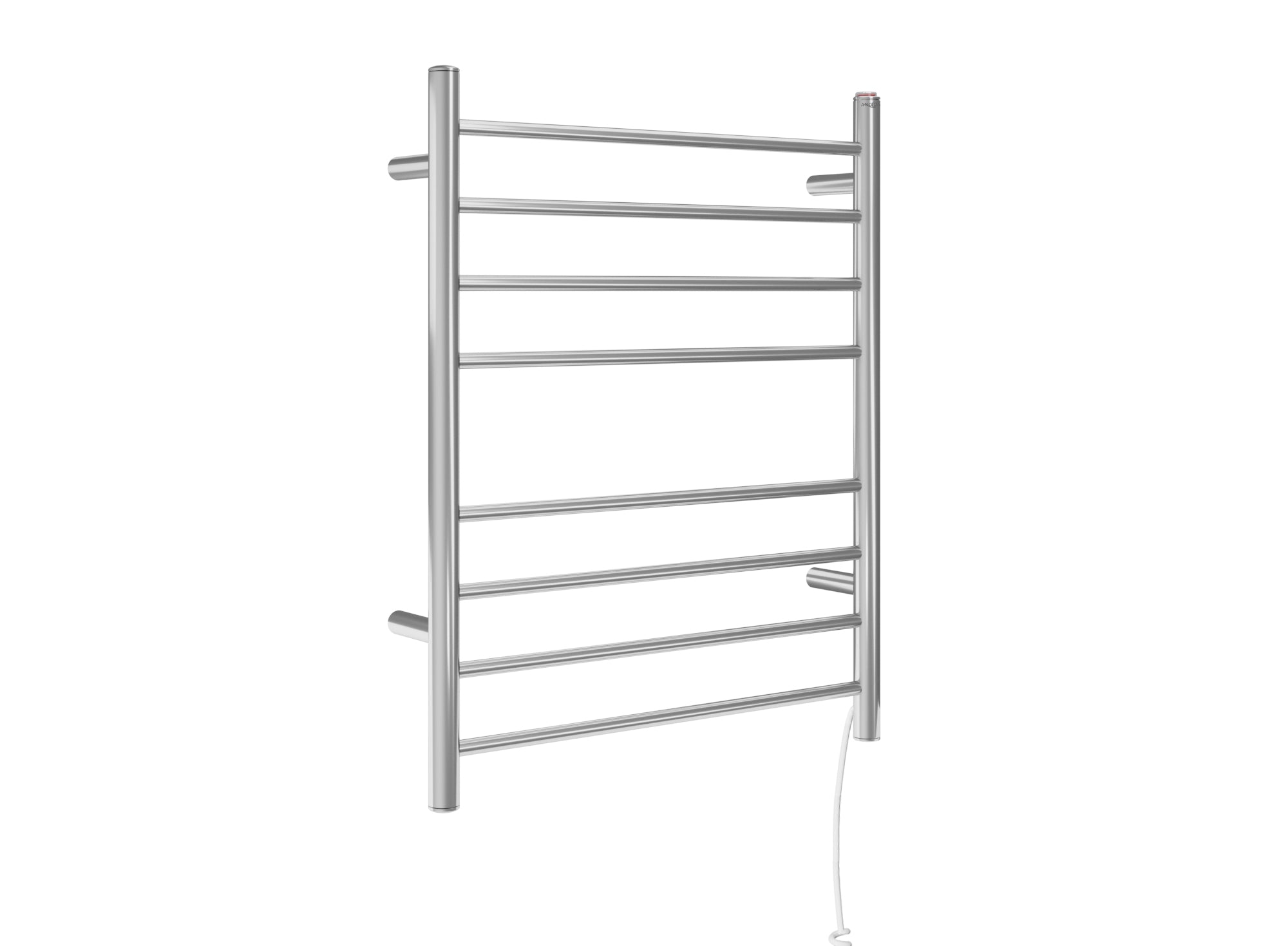 Premium 8-Bar Hardwired & Plug-In Towel Warmer - Polished Stainless Steel - Bathroom Luxury & Spa Experience - Perfect for Home, Hotels, and Spas