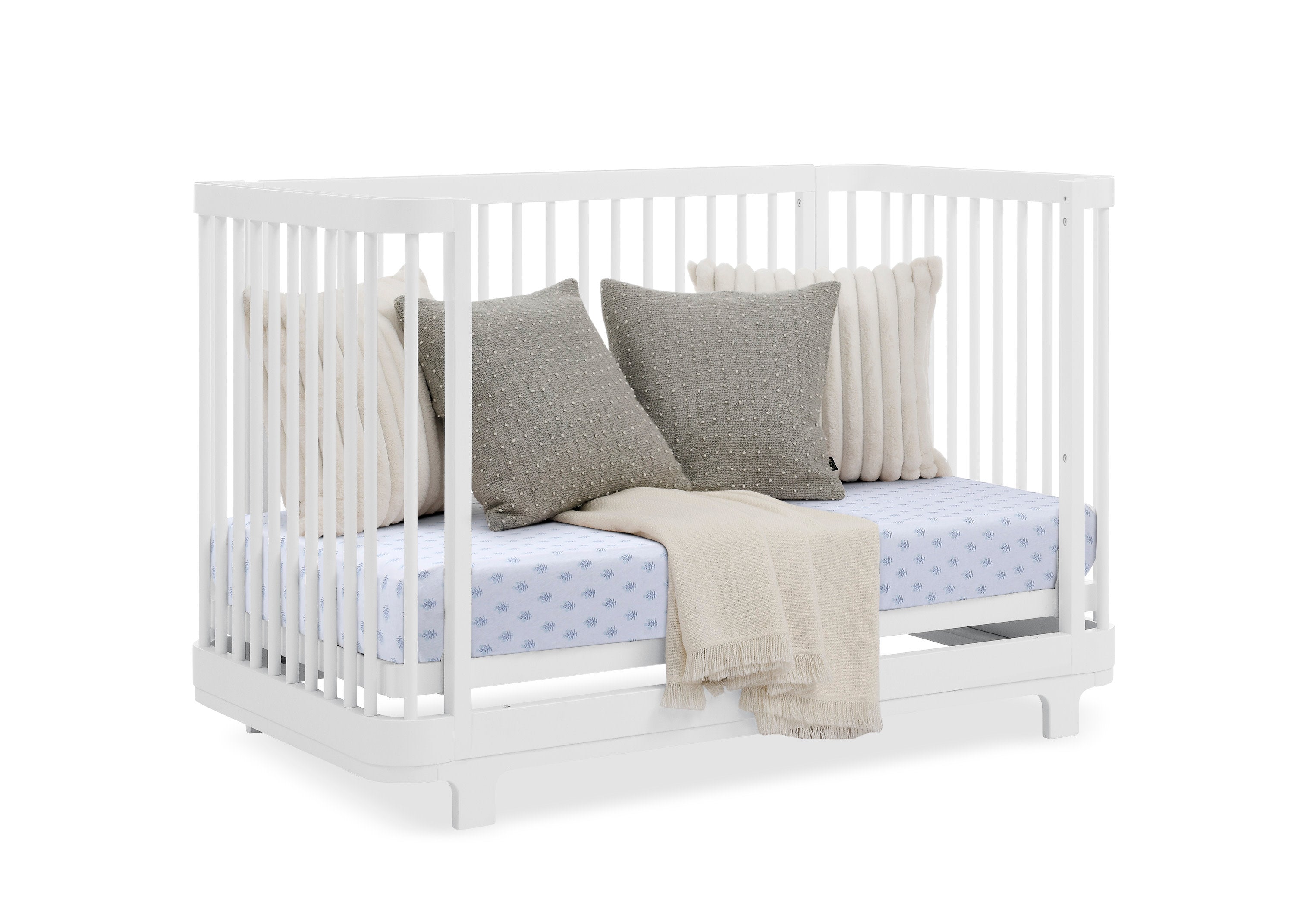 Nest 4-in-1 Convertible Baby Crib - Toddler Bed, Daybed & Full-Size Bed - Safe Nursery Furniture for Newborn to Teen - Perfect for Bedrooms, Daycare & Guest Rooms