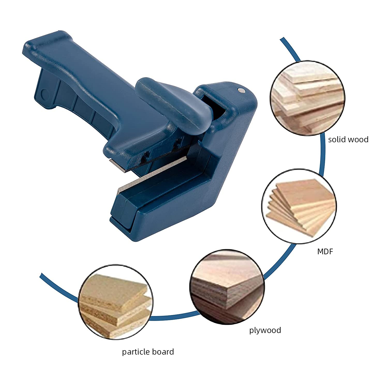 Premium Manual Edge Trimmer for Woodworking - Carbon Steel Blade Edge Banding Cutter | Perfect for DIY Furniture, Cabinets & Home Improvement Projects