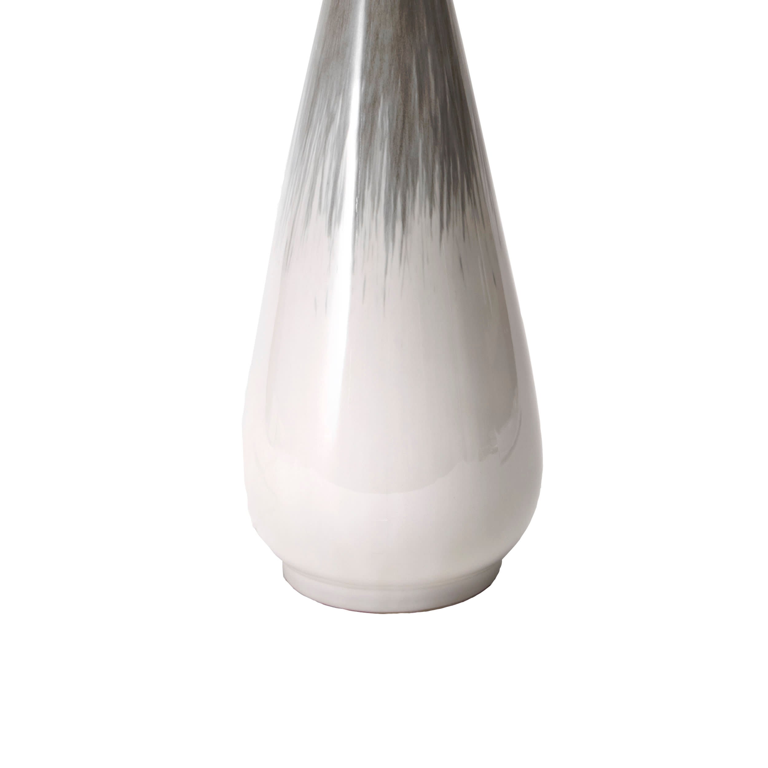 27 Inch Ceramic Flamestitch Teardrop Table Lamp in Beige - Elegant Home Decor for Living Room, Bedroom, or Office Lighting