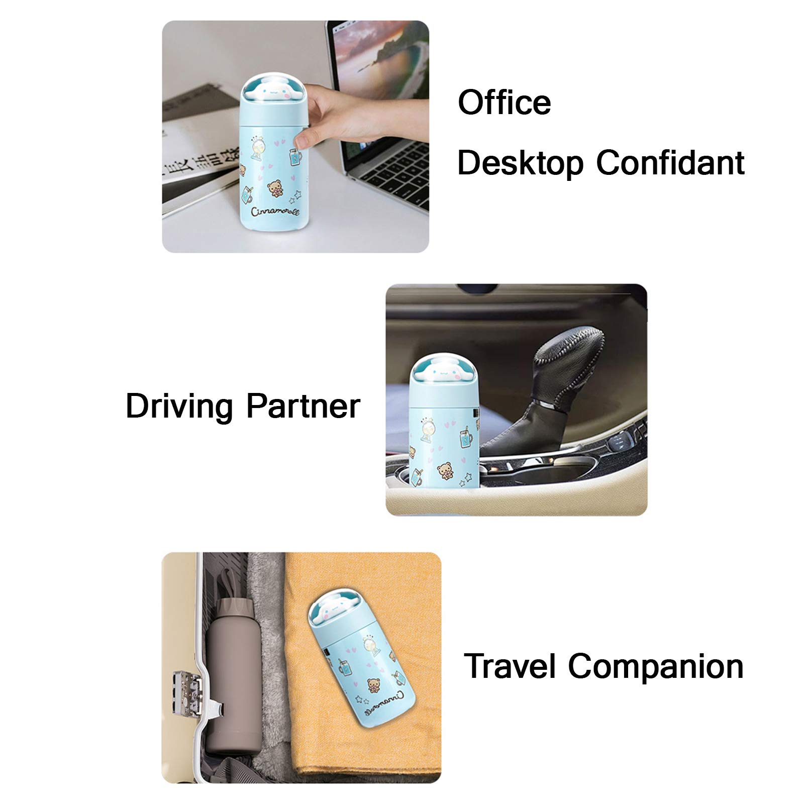 Anime Stainless Steel Vacuum Insulated Water Bottle - 18oz Cute Travel Coffee Mug for Hot & Cold Drinks - Leakproof BPA-Free Thermos for School, Gym, Office & Outdoor Activities