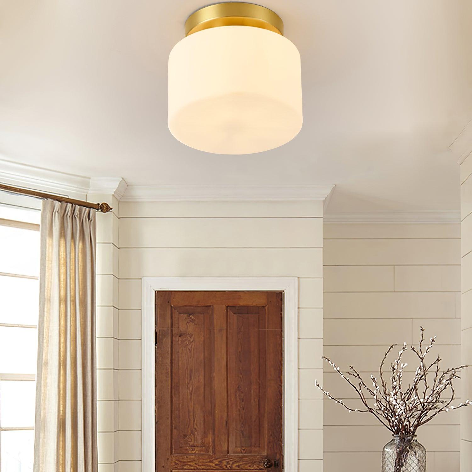 Clinio Flush Mount Ceiling Light - Modern LED Fixture for Bedroom, Kitchen & Hallway Lighting - Energy Efficient Dimmable Ceiling Lamp