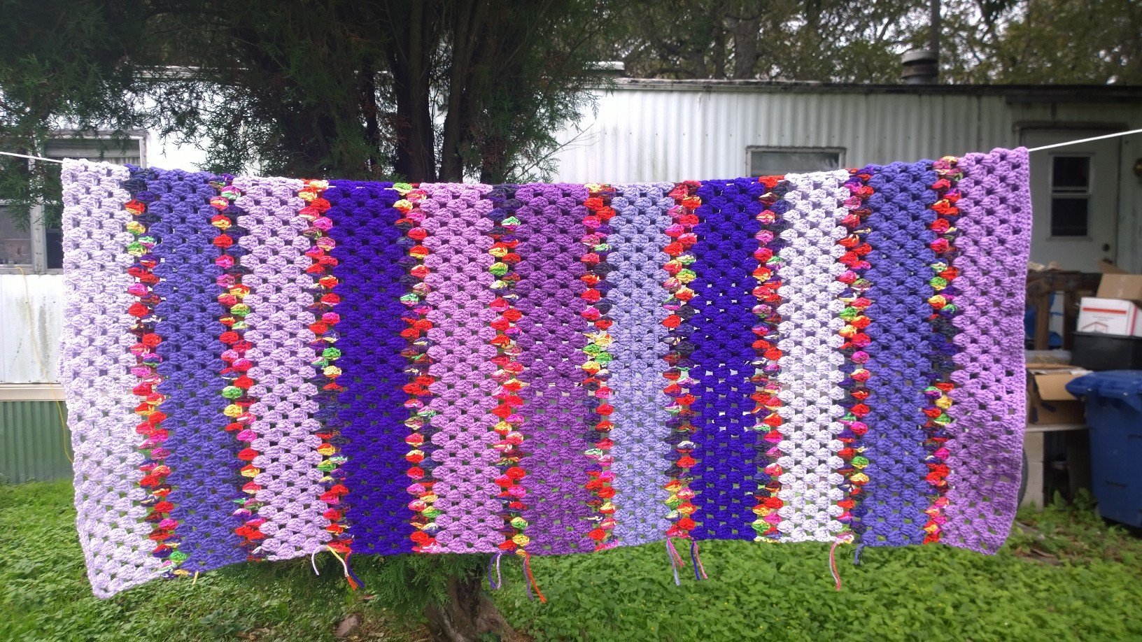 Handmade Crochet Blanket - Soft & Cozy Knitted Throw for Bed, Sofa & Nursery - Perfect for Gifts, Home Decor & Winter Warmth
