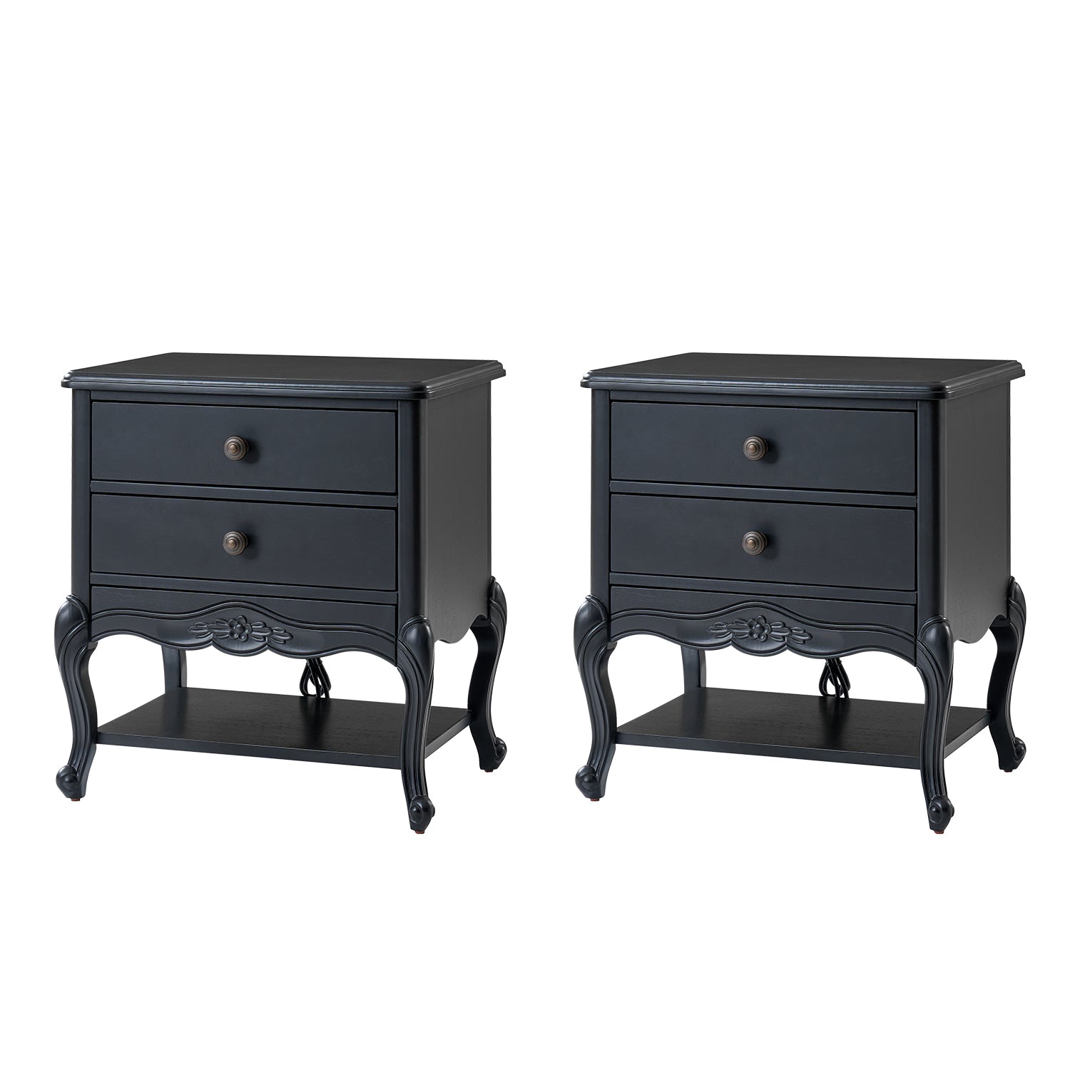 Nina Modern Nightstand with Hidden Drawer - Fully Assembled Bedside Table for Bedroom, Living Room & Office - Traditional Exquisite Design (Optional Types Available)
