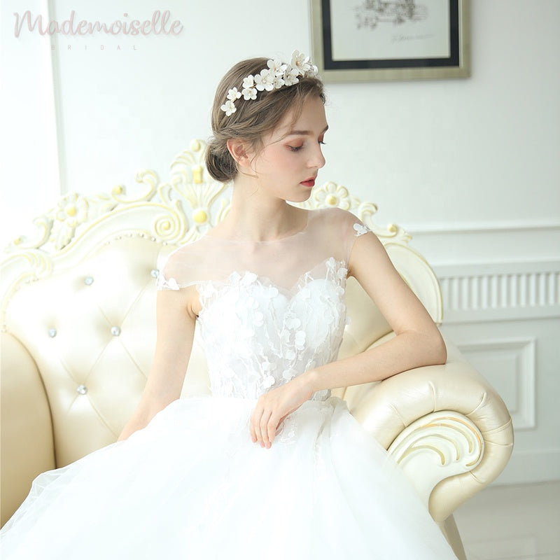 Blooming Love Bridal Headband - Floral Wedding Hair Accessories for Bride, Bridesmaids & Flower Girls | Perfect for Weddings, Prom & Special Occasions