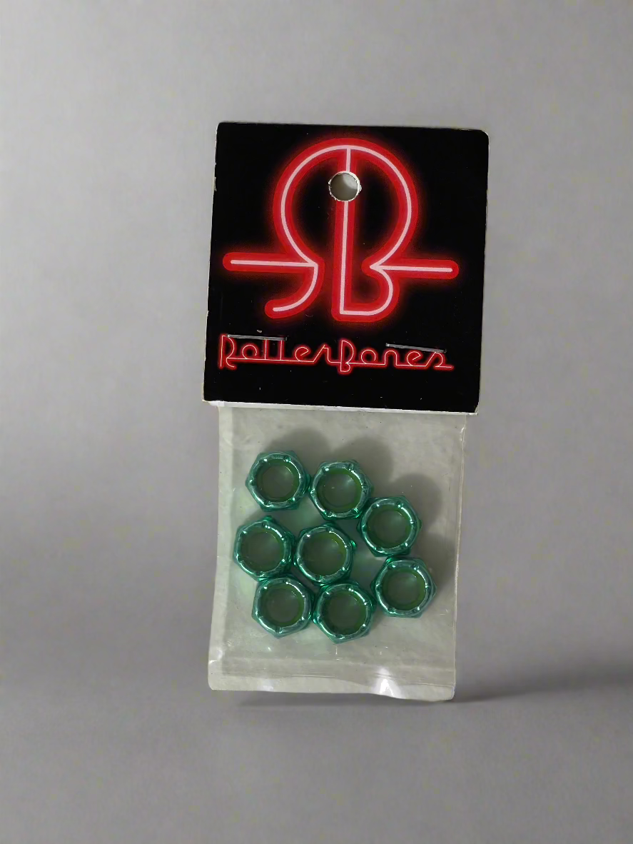 8MM Roller Bones Axle Nuts - High-Quality Skateboard & Scooter Replacement Parts for Smooth Riding Experience