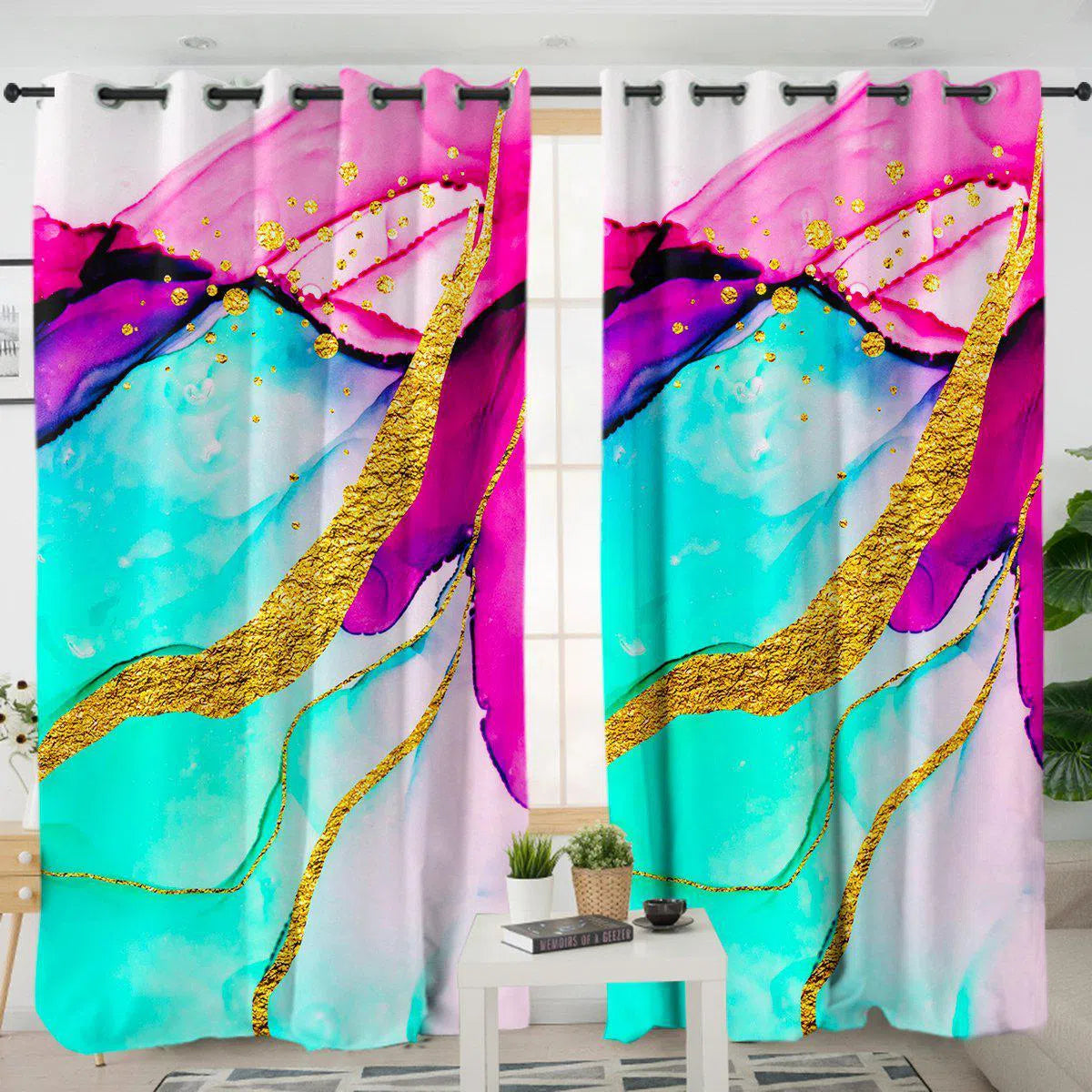 Anse Source D'Argent Luxury Sheer Curtains - Elegant Window Drapes for Living Room & Bedroom Decor