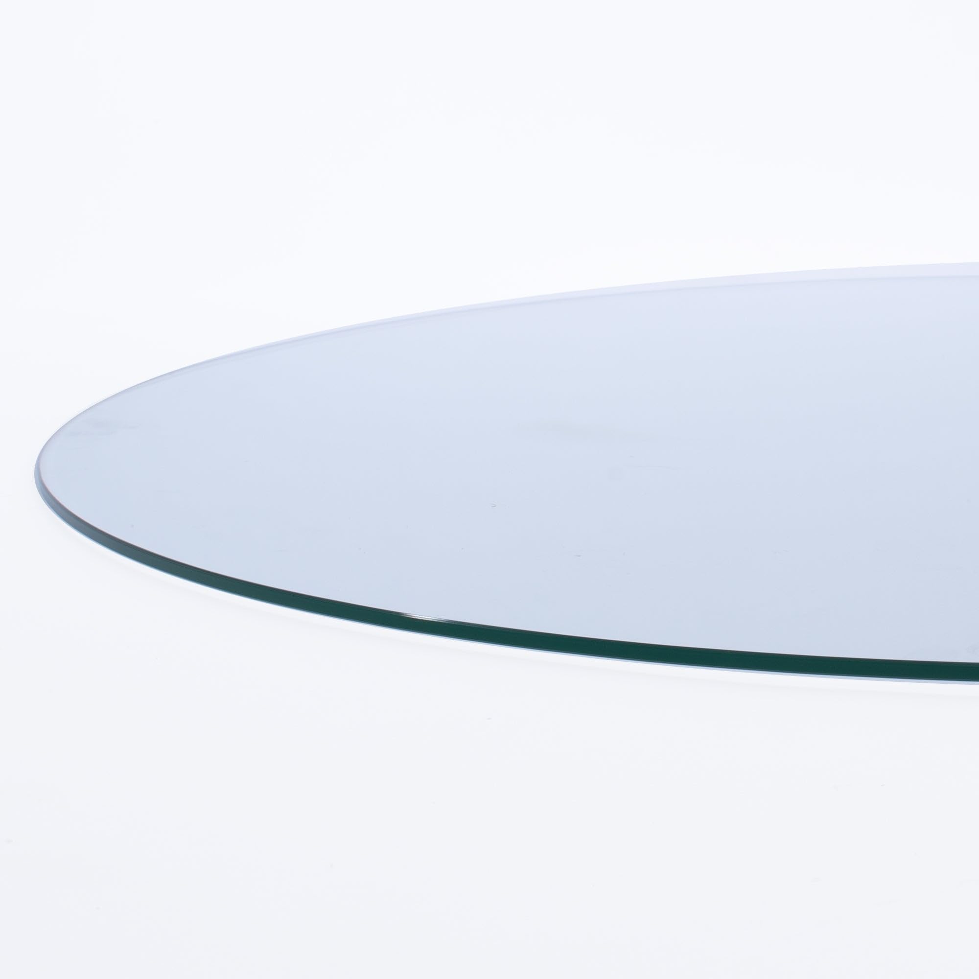 Spancraft 30-Inch Round 3/4-Inch Thick Clear Tempered Glass Table Top with Flat Polished Edge - Replacement Glass Top for Dining Tables, End Tables, Coffee Tables & Outdoor Patio Furniture - Perfect for Home, Restaurant, and Office Use