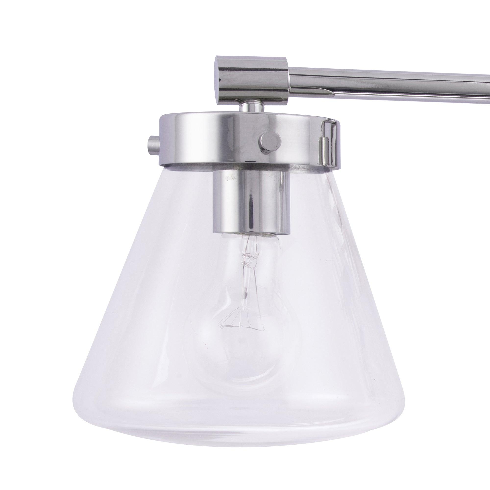 Gleam Modern 3-Light Dimmable Vanity Light - Bathroom Makeup Mirror Lighting Fixture for Bedroom, Dressing Room & Powder Room
