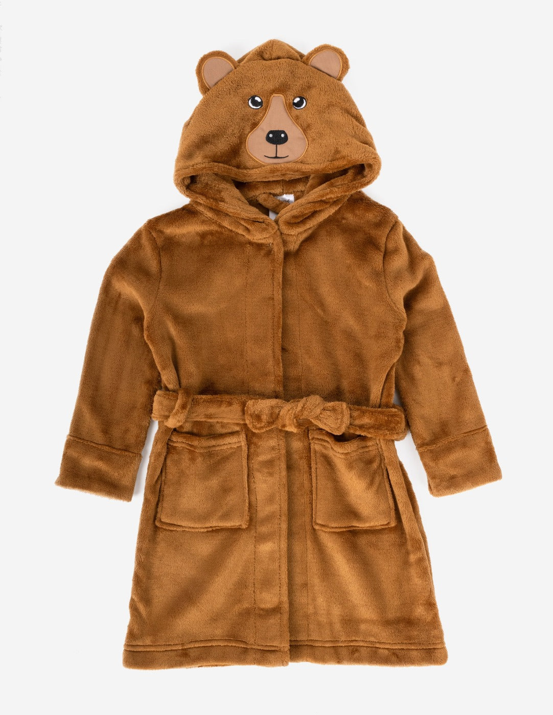 Soft & Cozy Kid's Fleece Hooded Bear Robe - Warm Winter Bathrobe for Boys & Girls - Perfect for Bath Time, Lounging & Playtime