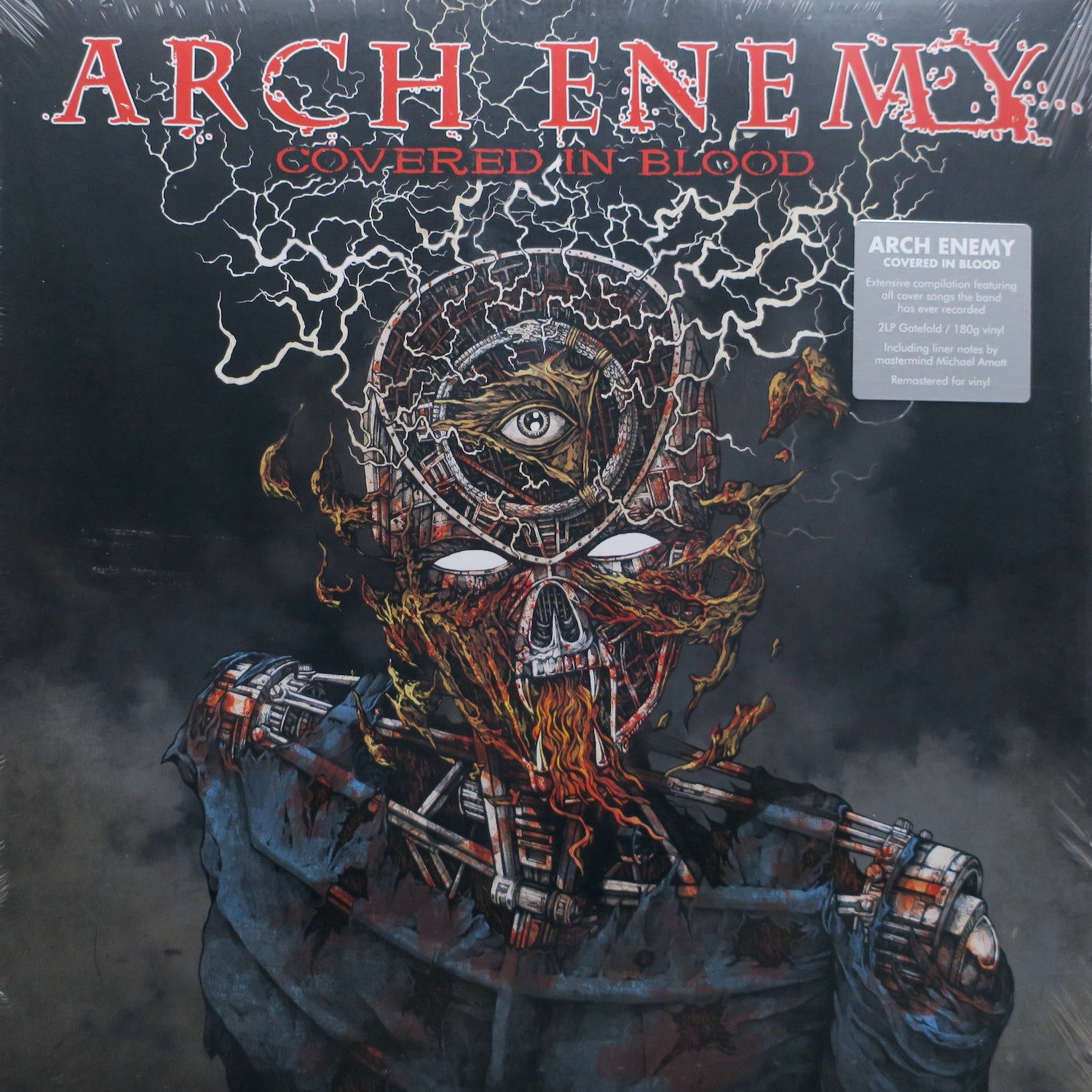 ARCH ENEMY 'Covered In Blood' Remastered Edition - 180g Heavyweight Vinyl 2LP Record - Limited Edition Metal Music Collectible - Perfect for Audiophiles & Metal Fans Home Listening