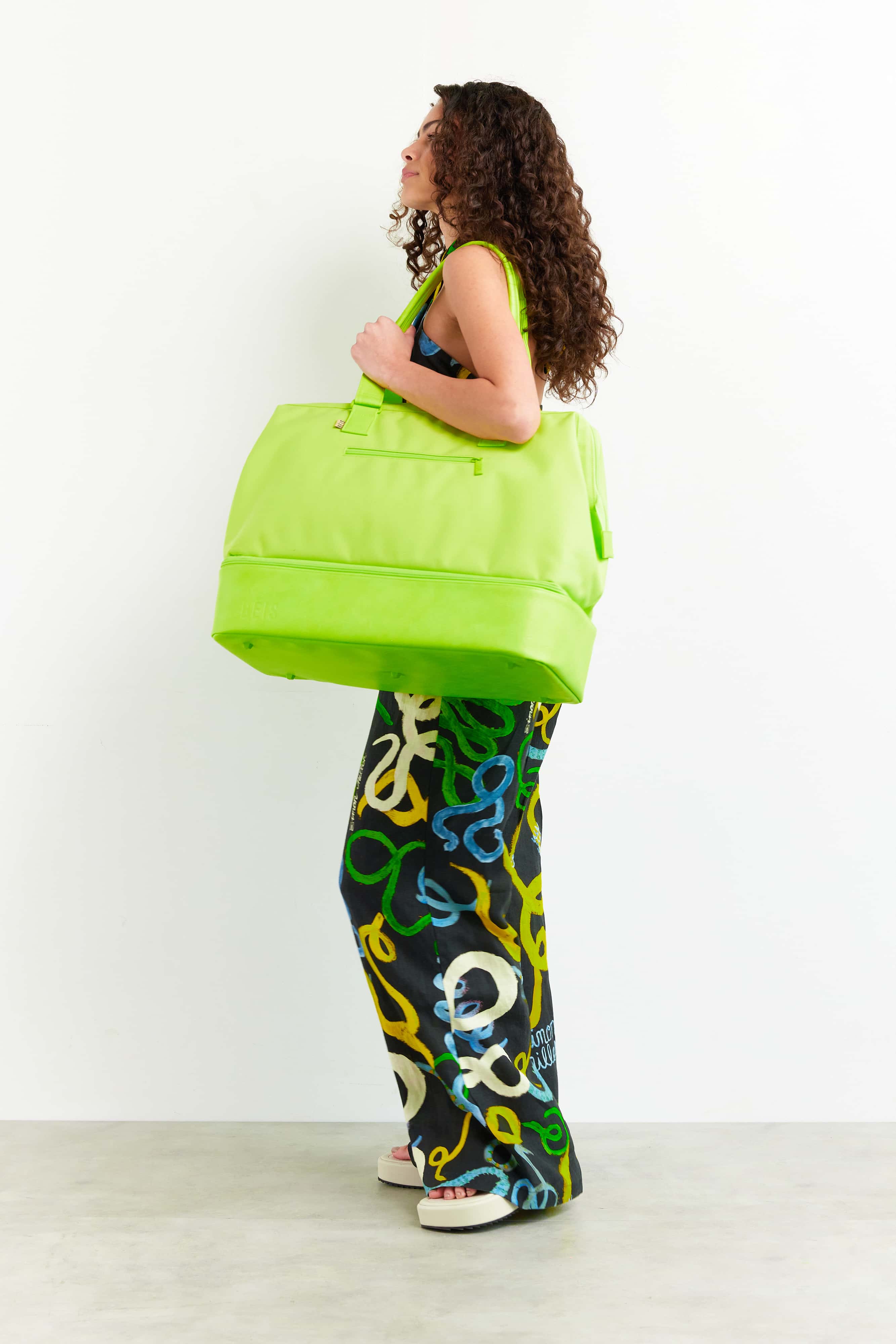 The Weekender Duffle Bag in Citron - Lightweight Travel Duffel for Gym, Weekend Trips & Carry-On Luggage