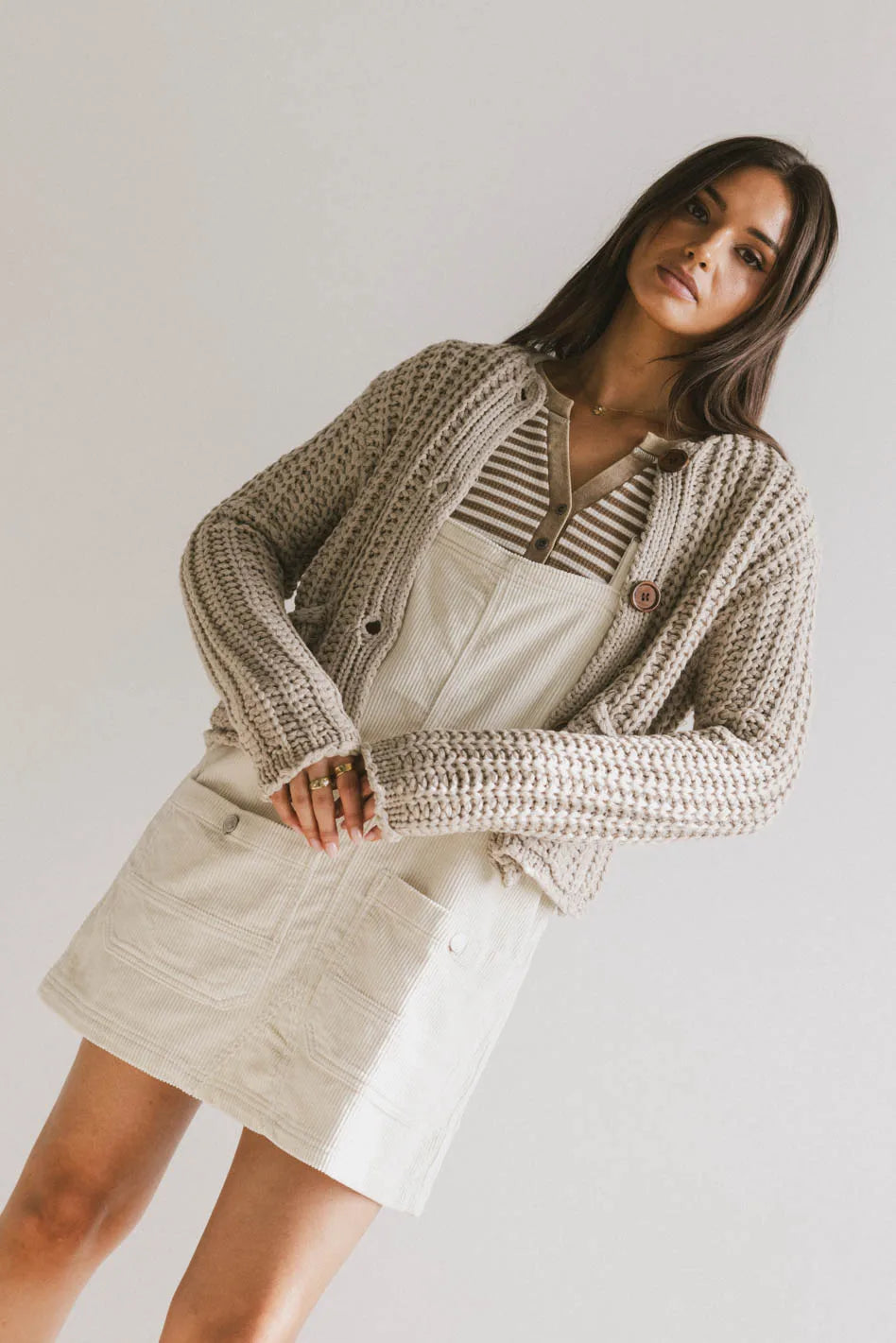Luca Chunky Knit Sweater Women's Oversized Natural Wool Pullover | Cozy Winter Fashion for Casual Outings & Holiday Gatherings