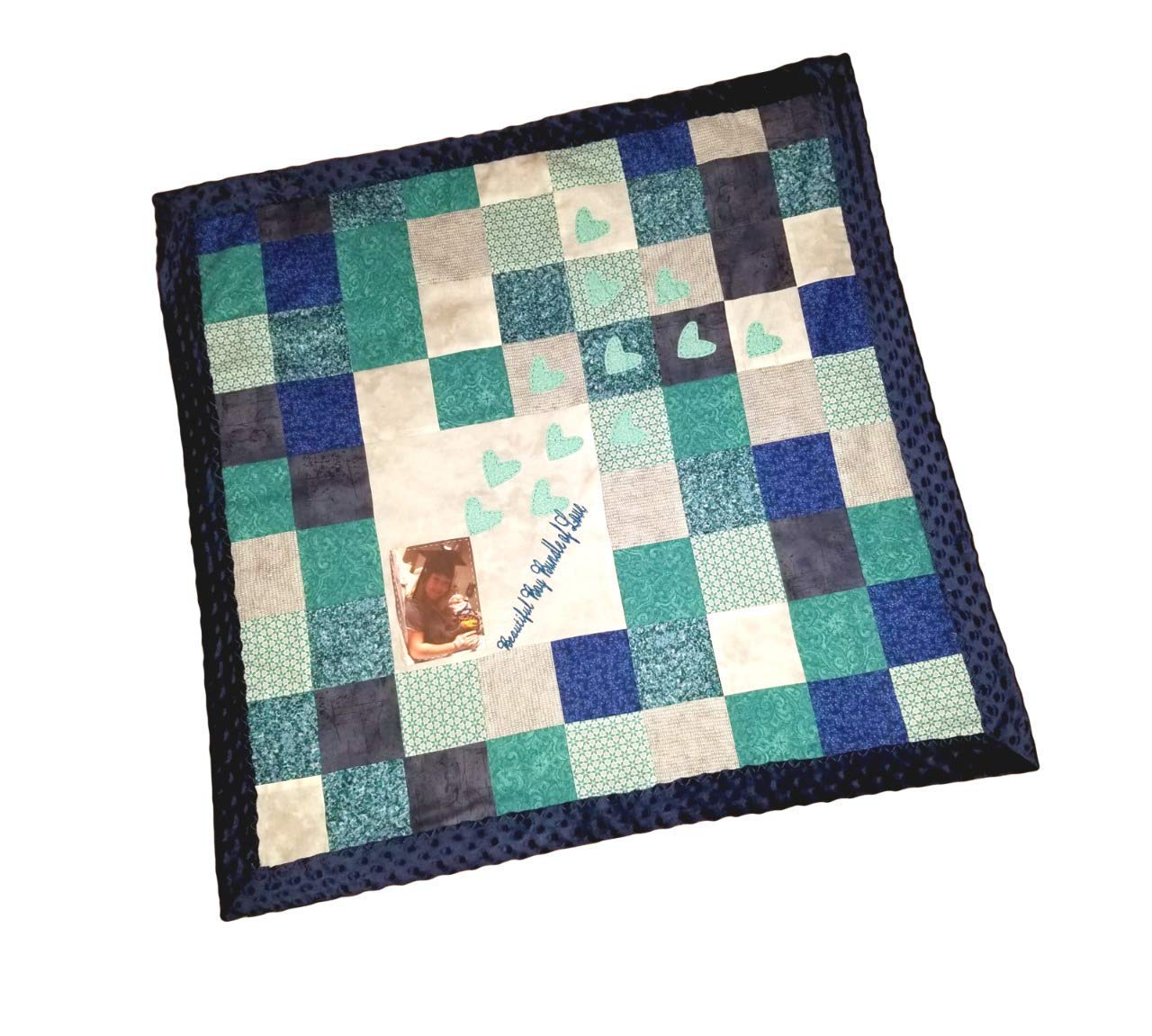 Soft Embroidered Baby Quilt - Breathable Cotton Nursery Blanket for Boys & Girls - Perfect for Crib, Stroller, and Swaddling