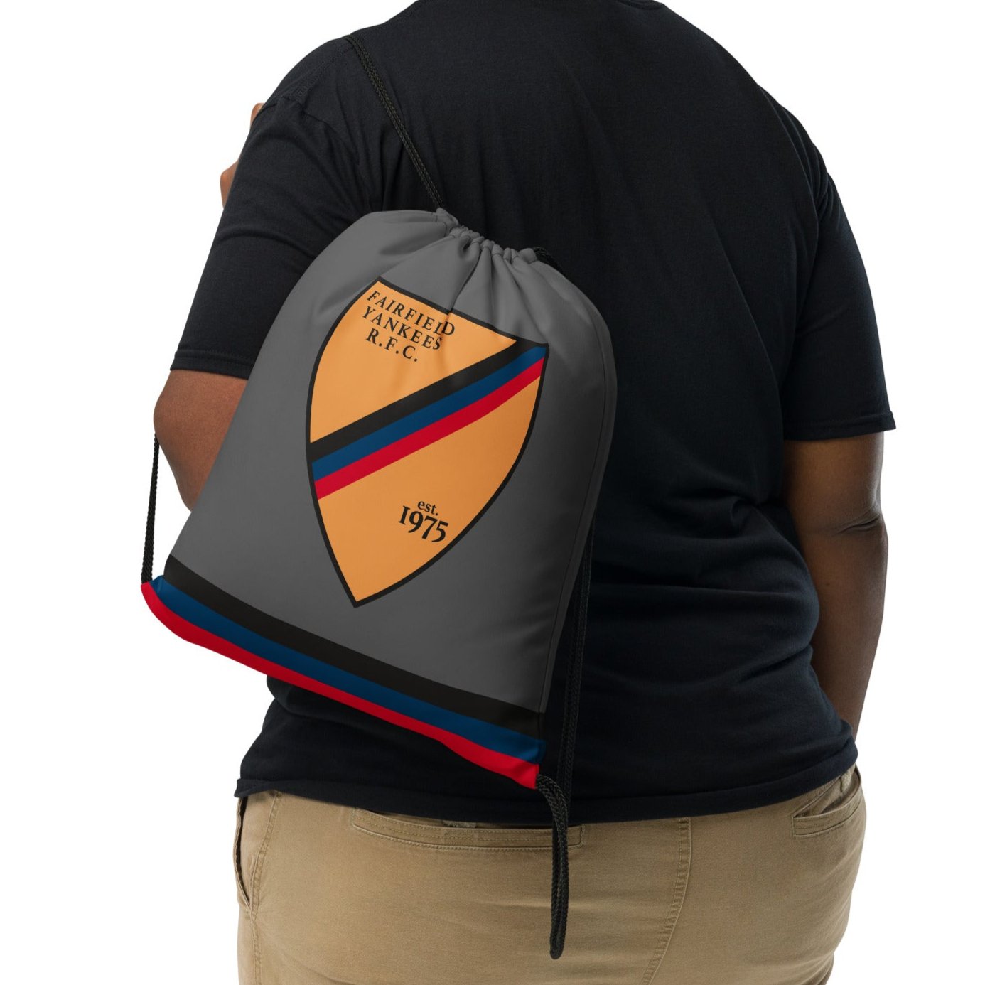 Fairfield Yankees RFC Drawstring Bag - Durable Sports Backpack for Rugby Fans & Team Gear - Perfect for Training, Travel & Game Day Essentials