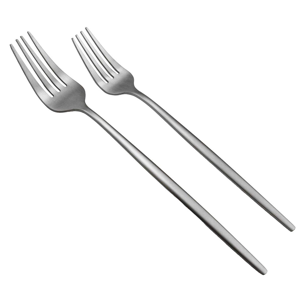 40-Piece Stainless Steel Silverware Set - 304 Grade, Satin Finish, Dishwasher Safe - Includes Dinner Knife, Fork & Spoon - Service for 8 - Elegant Matte Silver Flatware for Everyday Dining & Entertaining