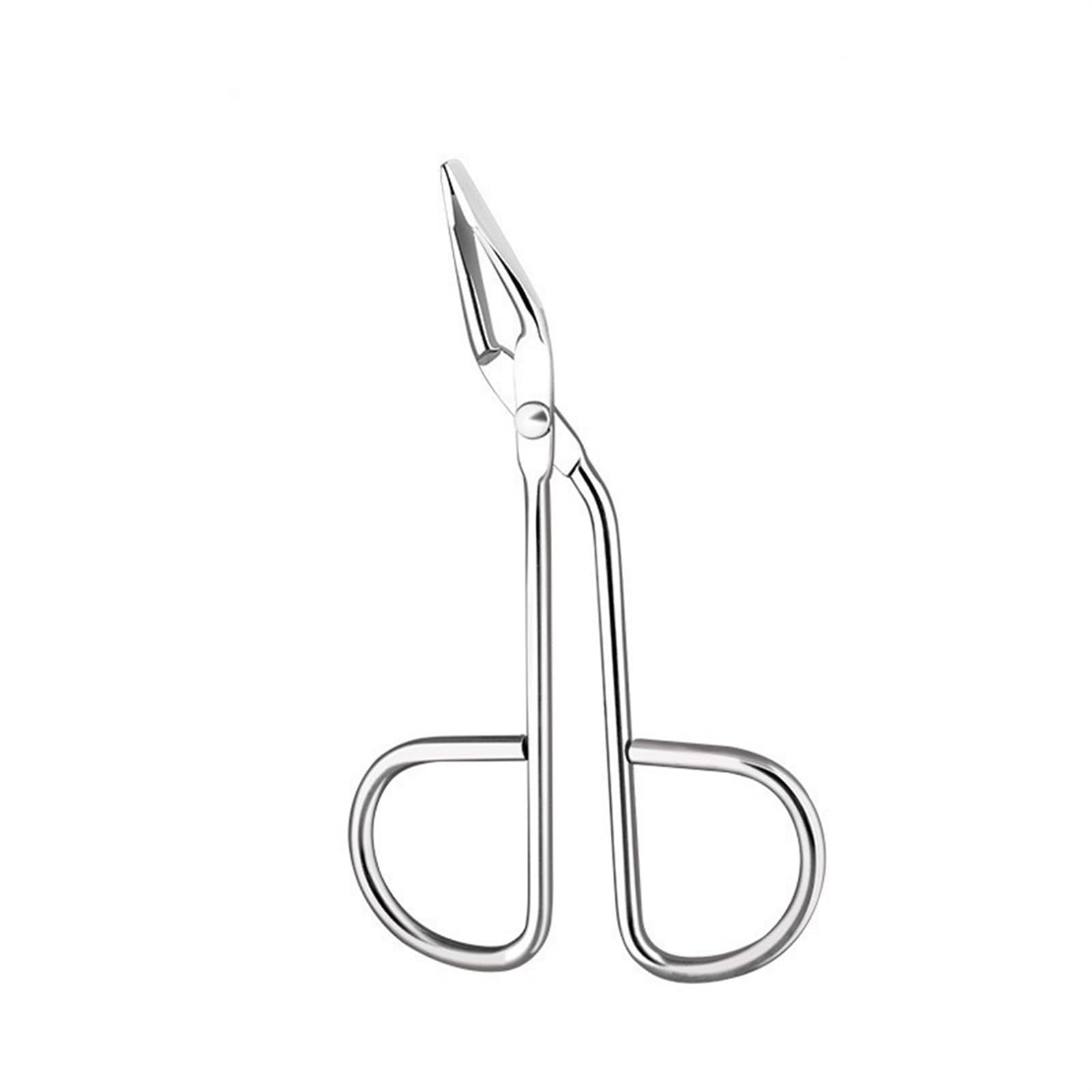 Professional Stainless Steel Hair Removal Tweezers - Pointed & Slant Tip for Eyebrows, Facial Hair, and Splinters - Precision Makeup Beauty Tool (Silver) - Perfect for Home, Salon, and Travel Grooming Kit