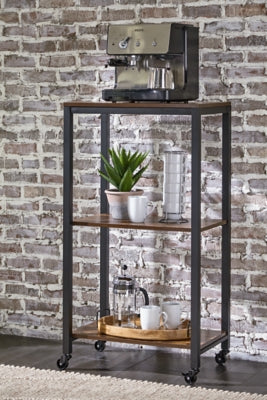 Bevinfield Bar Cart - Stylish Rolling Serving Cart with Wheels for Home, Kitchen, or Party | Perfect for Wine, Cocktails & Beverage Storage | Modern Mobile Drink Cart for Living Room, Dining Room & Outdoor Entertaining
