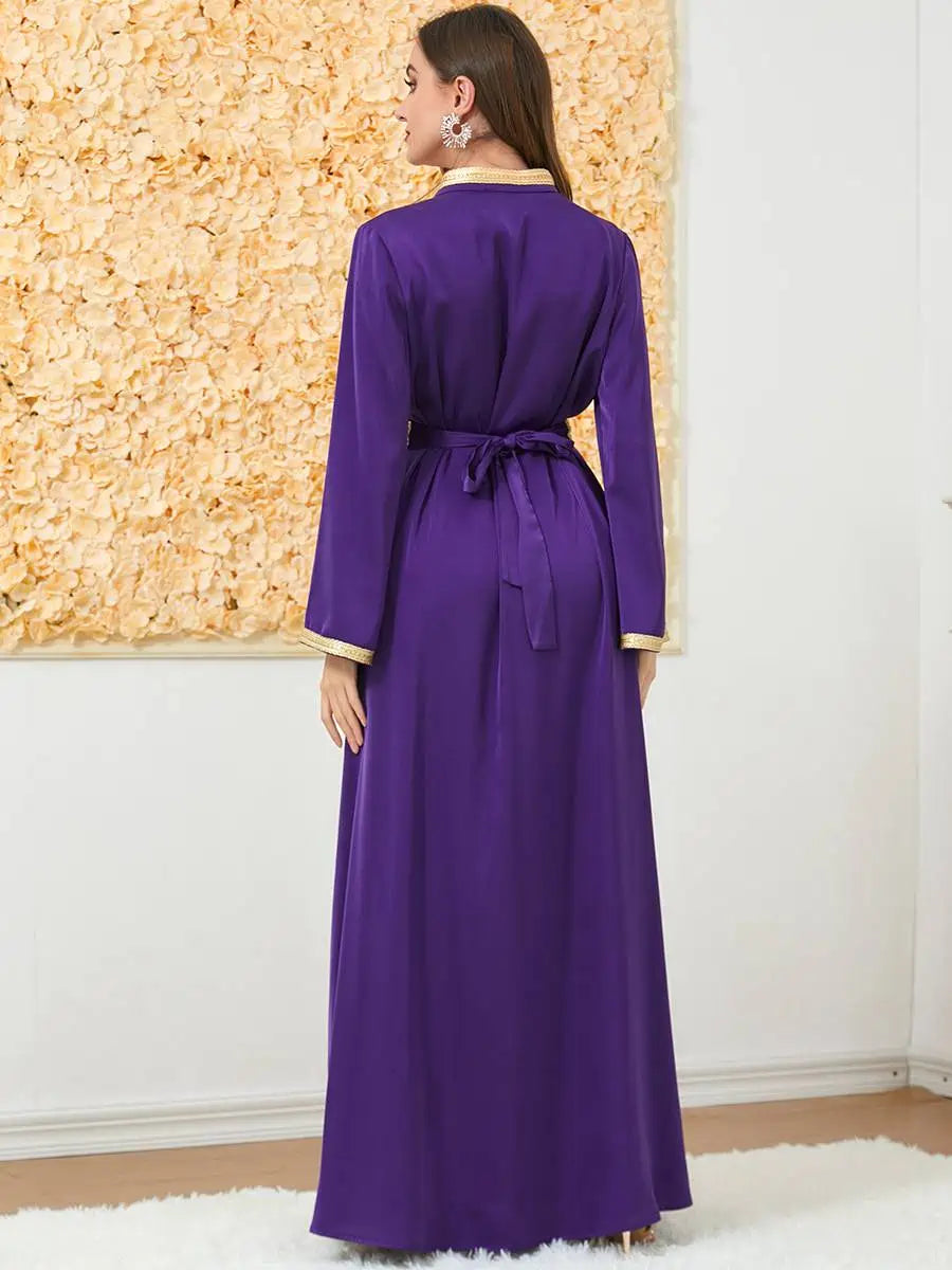 2-Piece Caftan Dress Set with Inner Sleeveless Dress - Flowy Boho Maxi Outfit for Beach, Pool, or Summer Vacation #253189