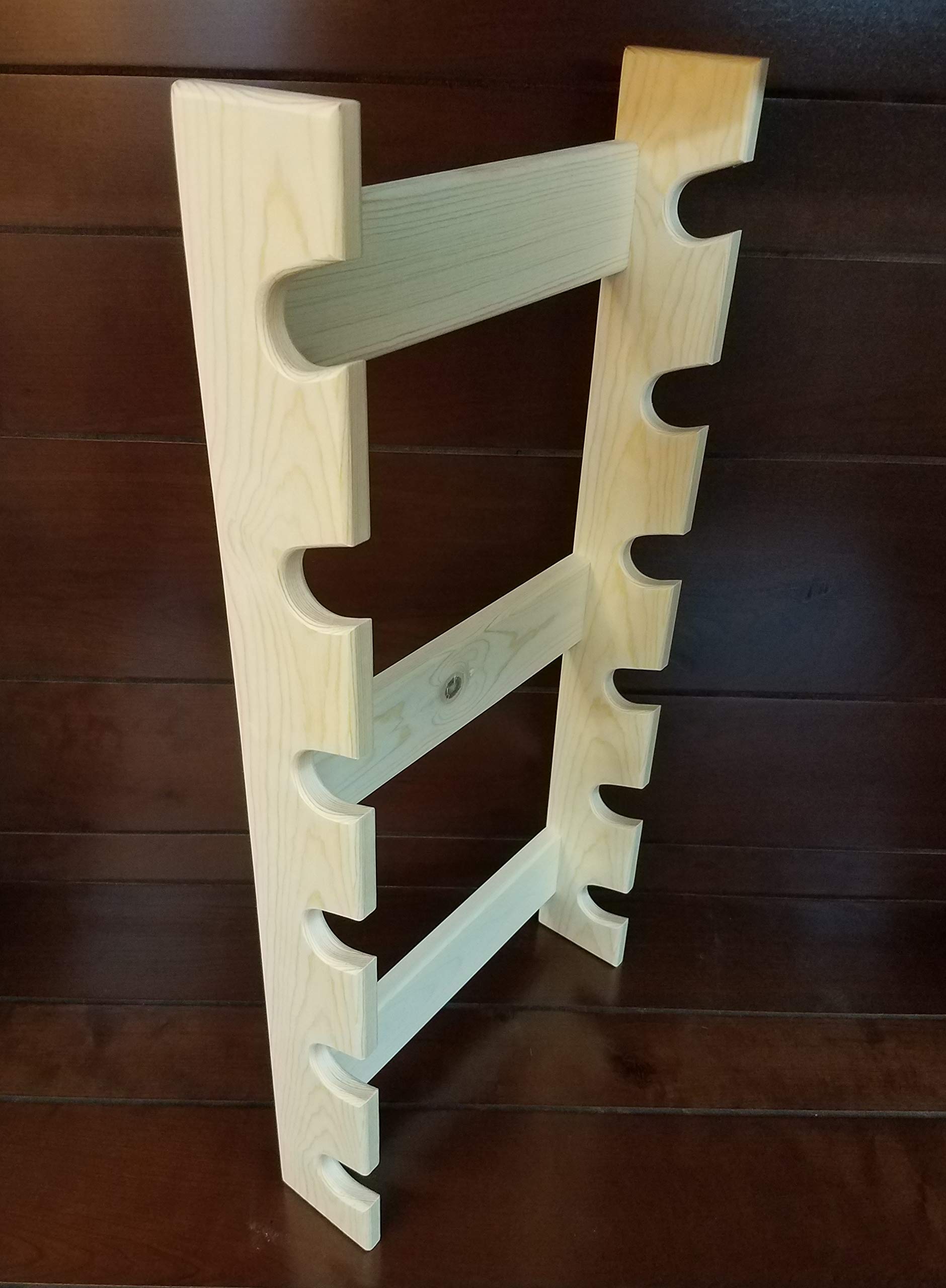 6-Slot Rolling Pin Rack - Premium Wooden Rolling Pin Holder & Storage Organizer for Baking Tools - Perfect for Kitchen Countertop, Pantry, or Baking Station Organization