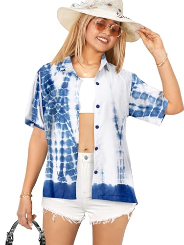 Tie Dye Royal Blue White