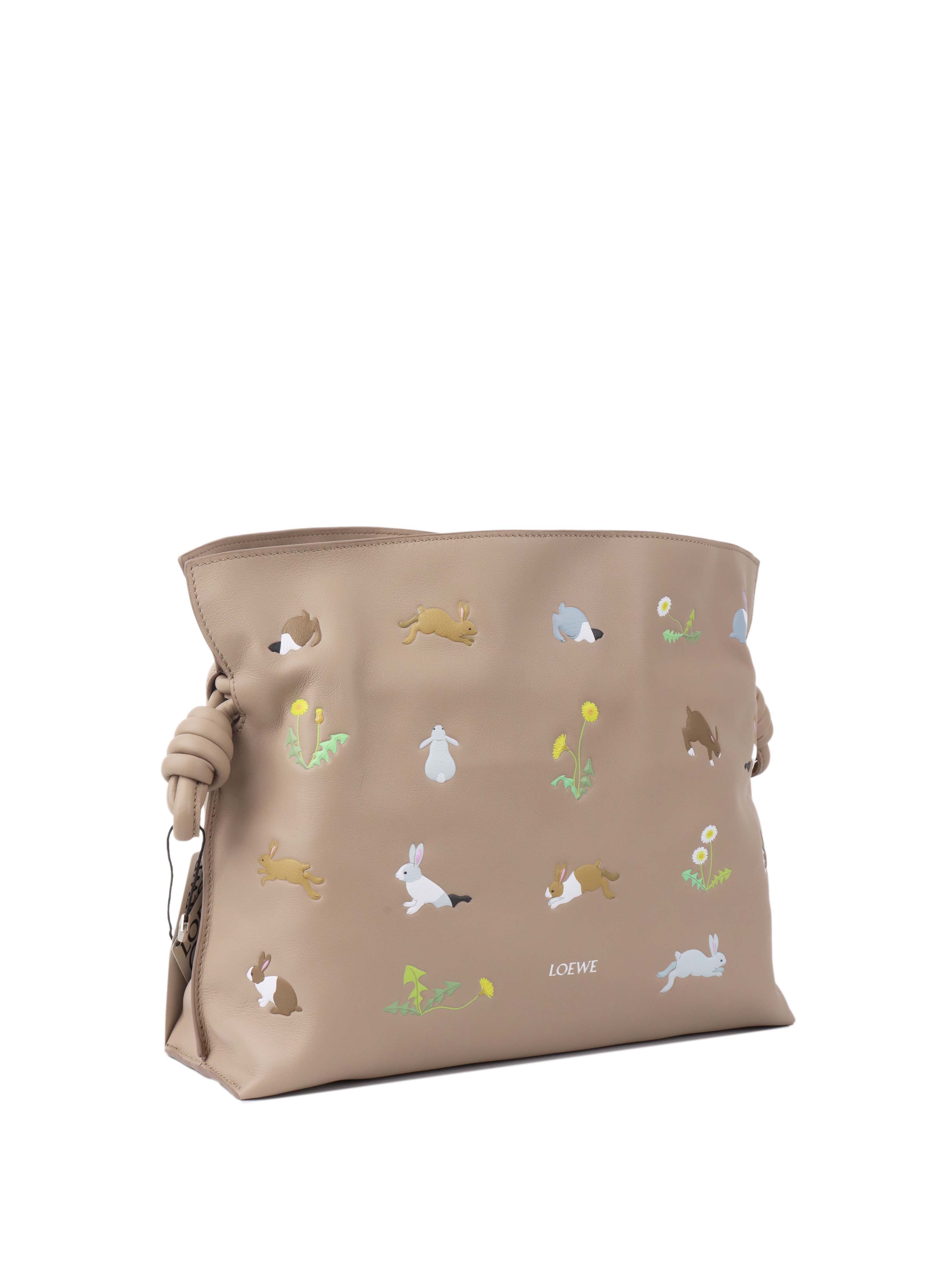 Loewe X Suna Fujita Bunny Flamenco Bag - Cute Rabbit Crossbody Purse for Women, Fashionable Mini Shoulder Bag - Perfect for Date Night, Travel & Everyday Use