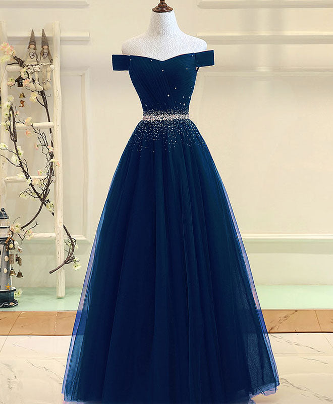 Elegant Burgundy Tulle Off-Shoulder Long Prom Dress - Formal Evening Gown for Homecoming, Wedding, and Special Occasions