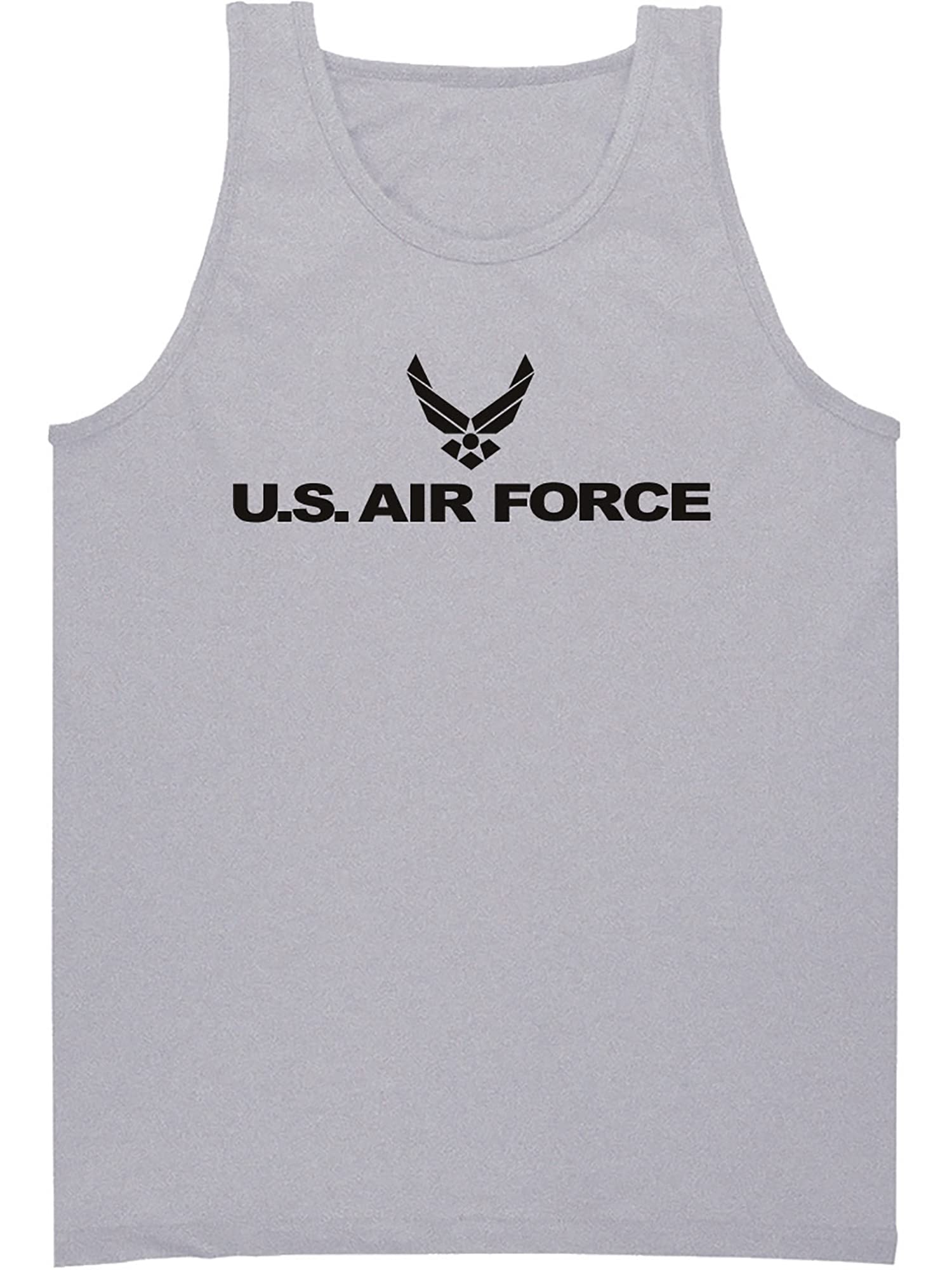 Military Themed Air Force Tank Top - Breathable Sport Gray Workout Shirt for Gym, Running & Casual Wear