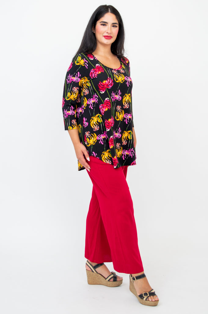 Jazz 3/4 Sleeve Top for Women - Soft Bamboo Fabric - Comfortable & Breathable - Perfect for Dance, Yoga & Casual Wear
