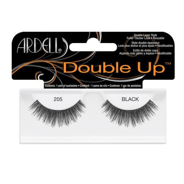 Ardell Double Up 205 False Eyelashes - Natural Looking Strip Lashes for Dramatic Volume & Length | Perfect for Parties, Weddings & Special Occasions