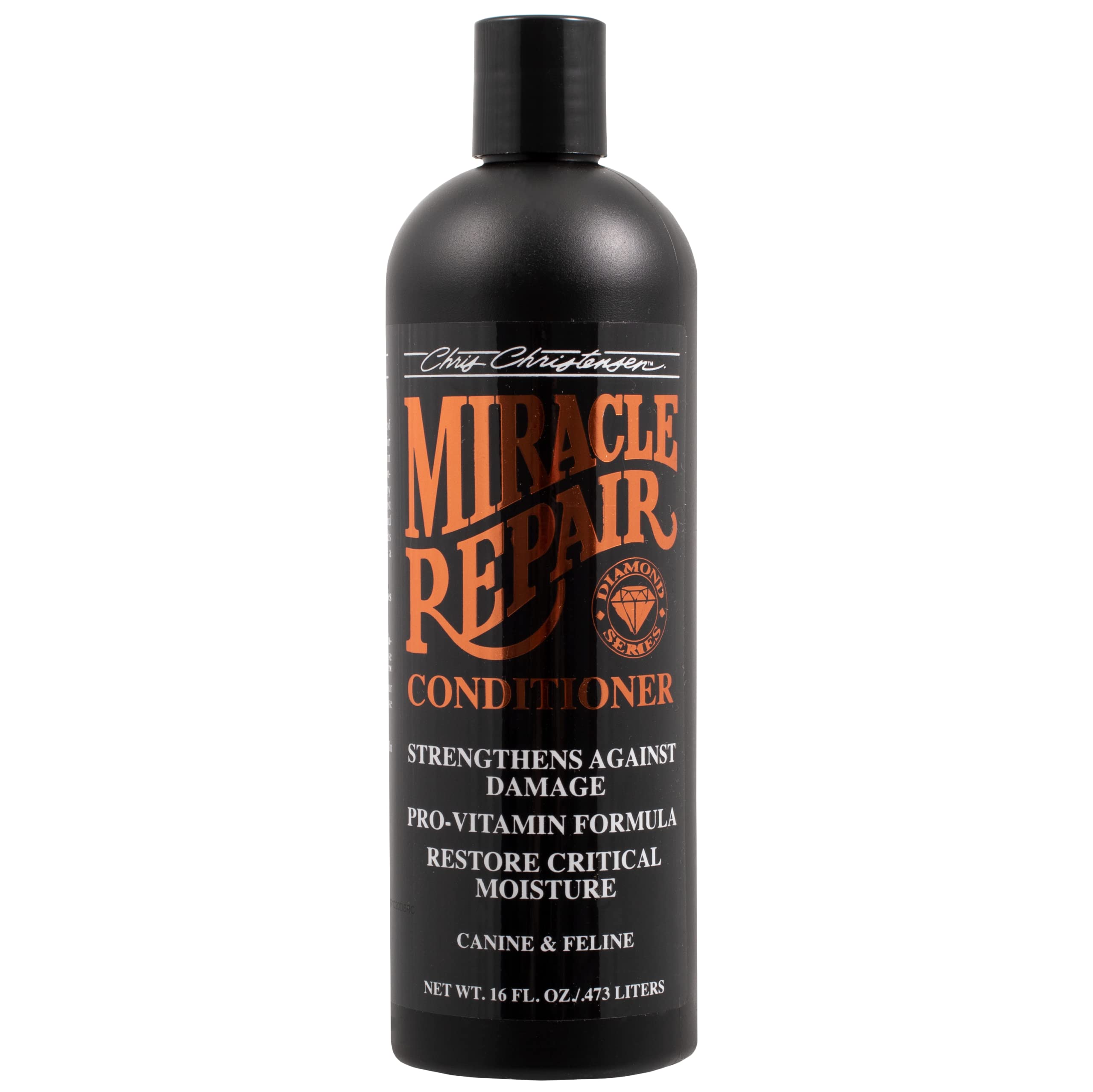 Chris Christensen Miracle Repair Shampoo & Moisture Conditioner Bundle - Professional Dog Grooming Kit for Damaged & Dry Coat - Made in USA - Perfect for Show Dogs, Daily Care & Salon-Quality Results at Home