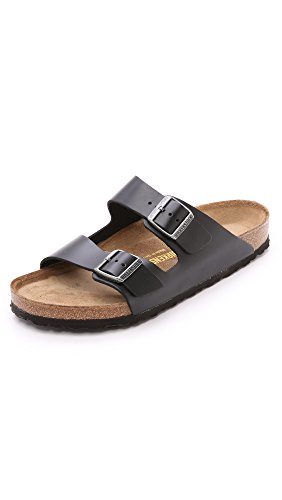 Black Amalfi Leather Soft Footbed